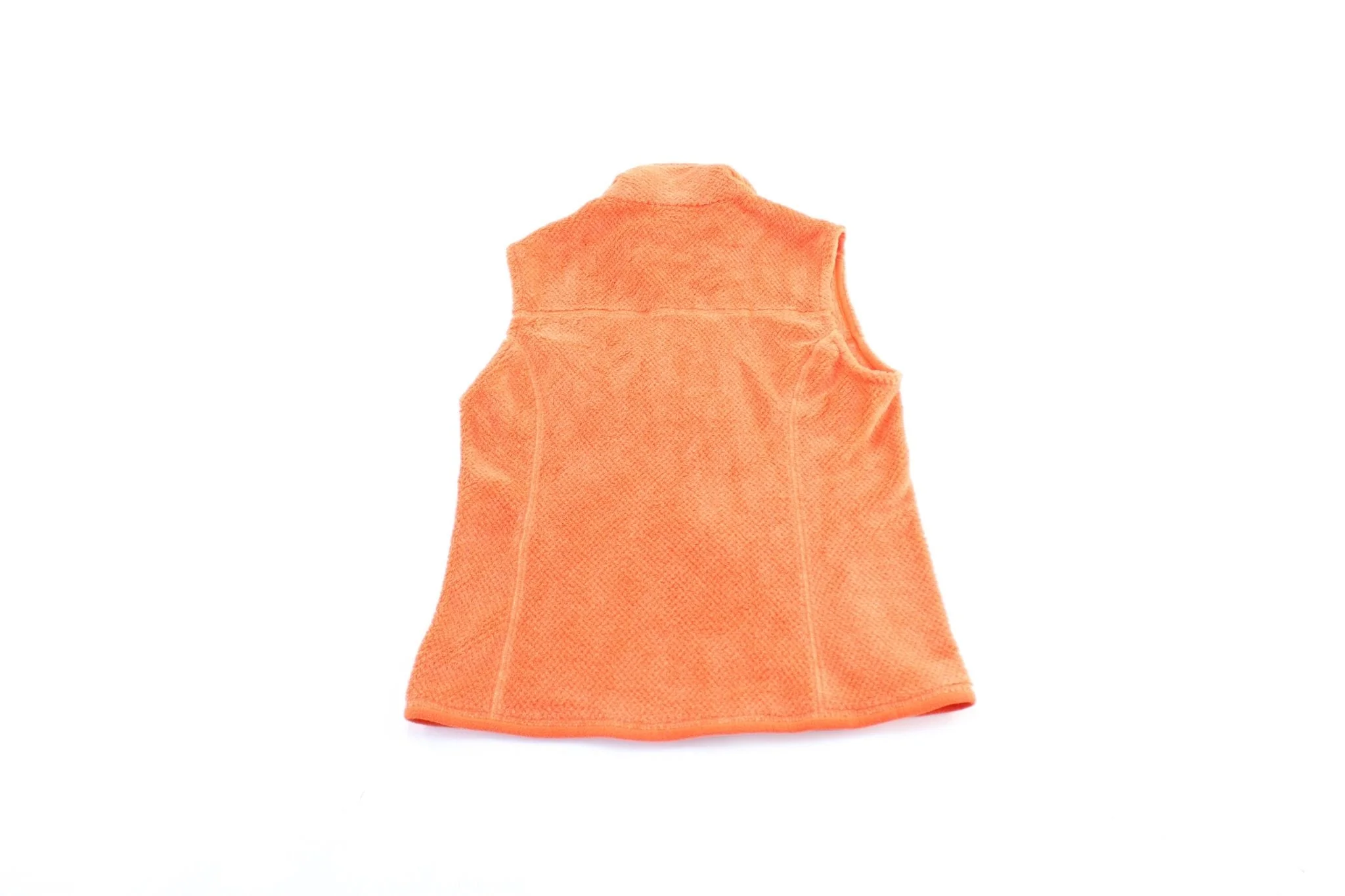 Women's Patagonia Logo Patch Orange Zip Up Vest - Image 2