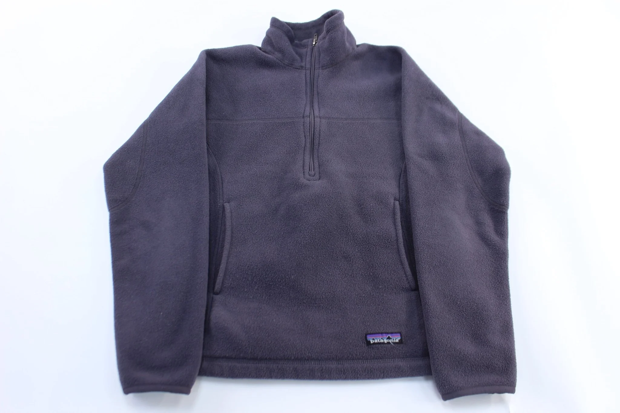 Women's Patagonia Logo Patch Purple Fleece Pullover
