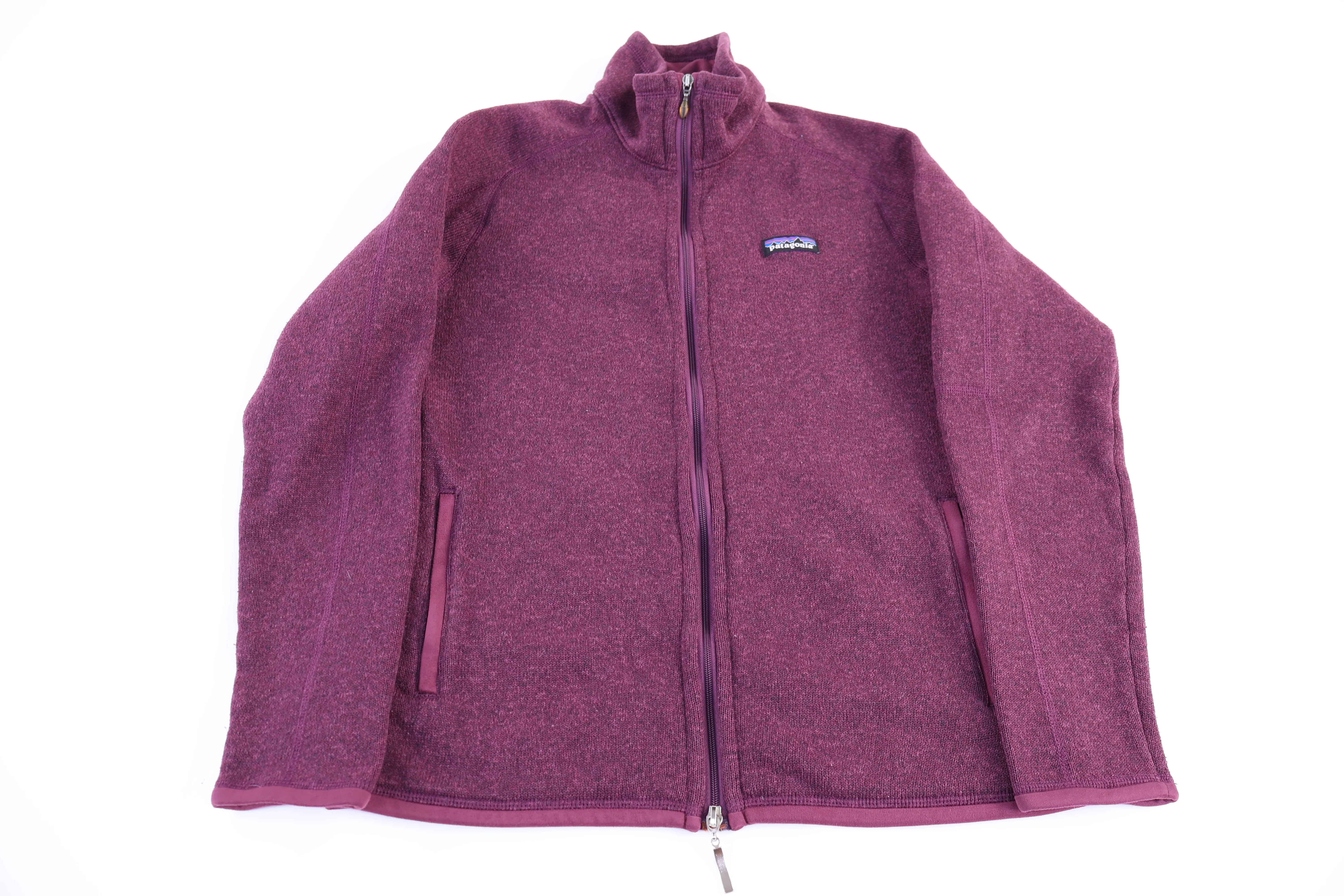 Women's Patagonia Logo Patch Purple Full Zip Jacket