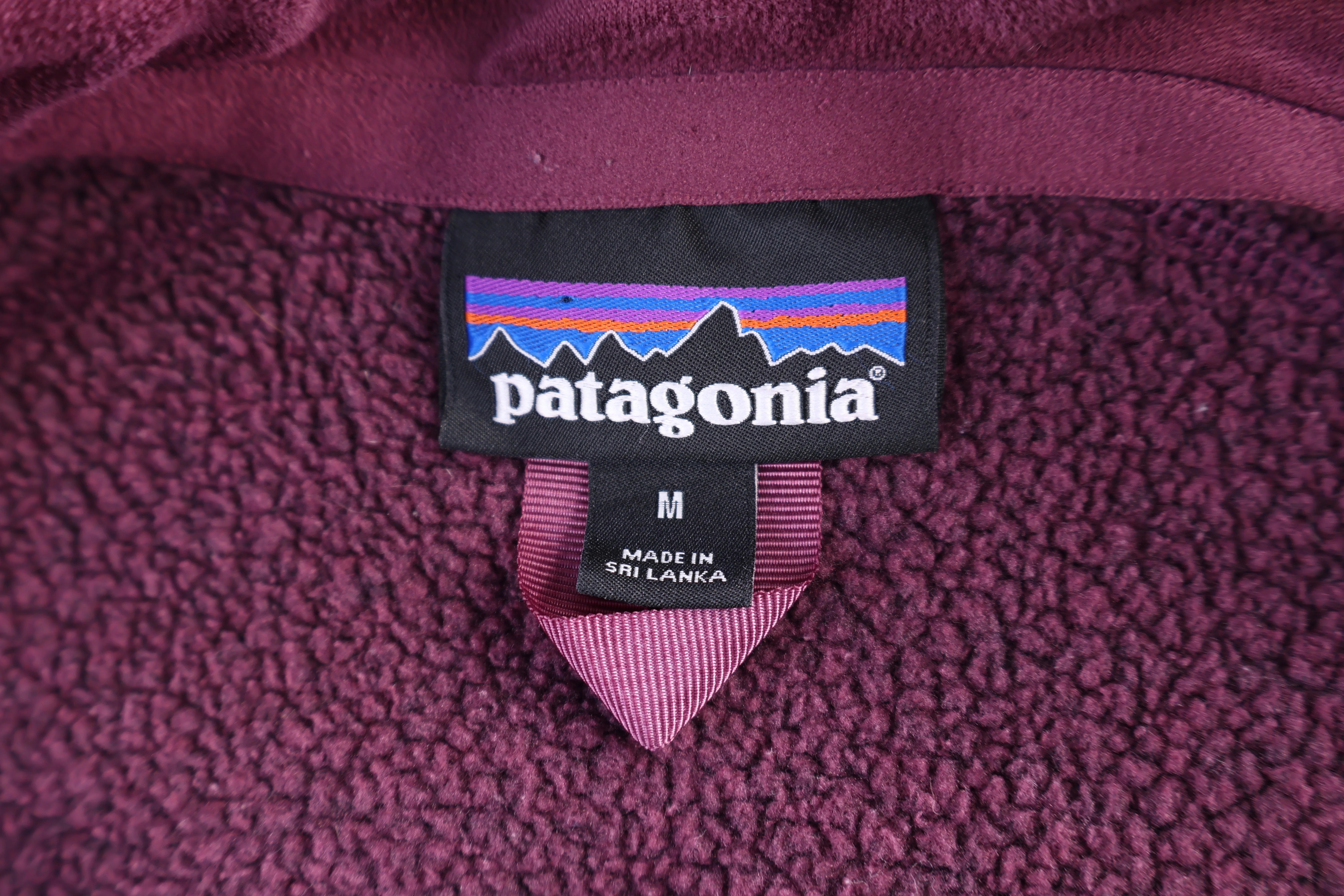 Women's Patagonia Logo Patch Purple Full Zip Jacket - Image 3