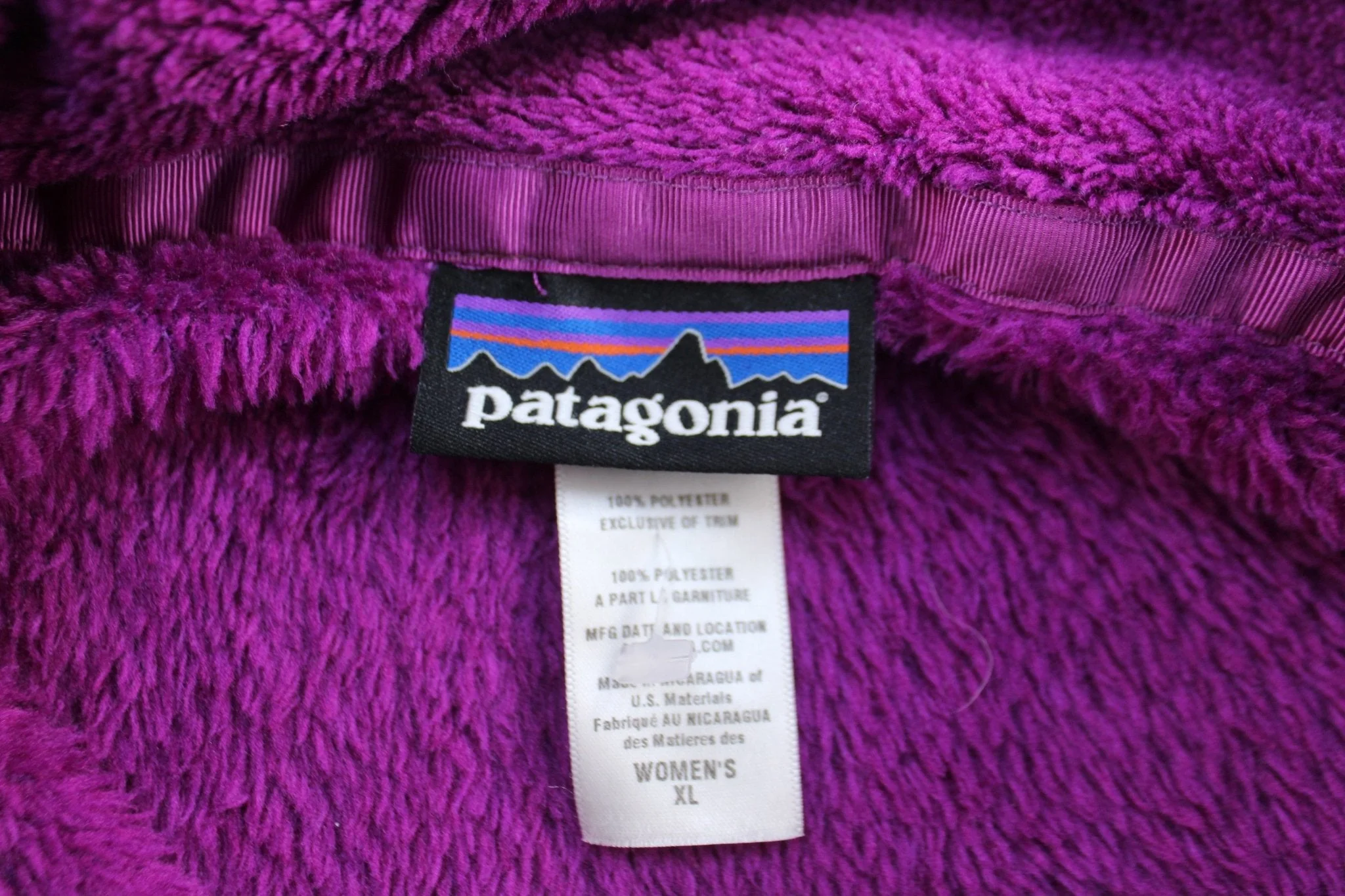 Women's Patagonia Logo Patch Purple Re-Tool Snap-T Pullover - Image 3