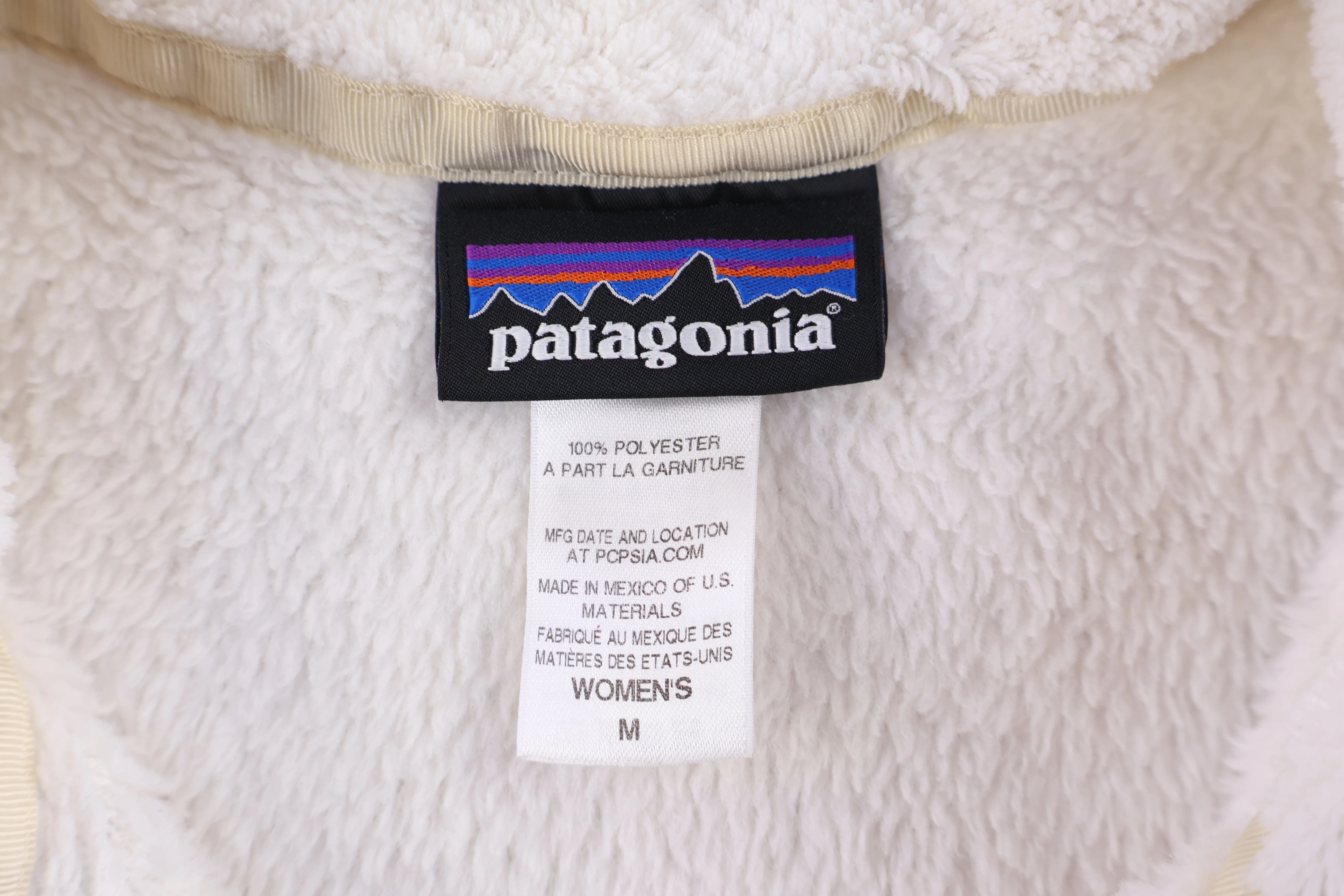 Women's Patagonia Logo Patch White Pullover Sweater - Image 3
