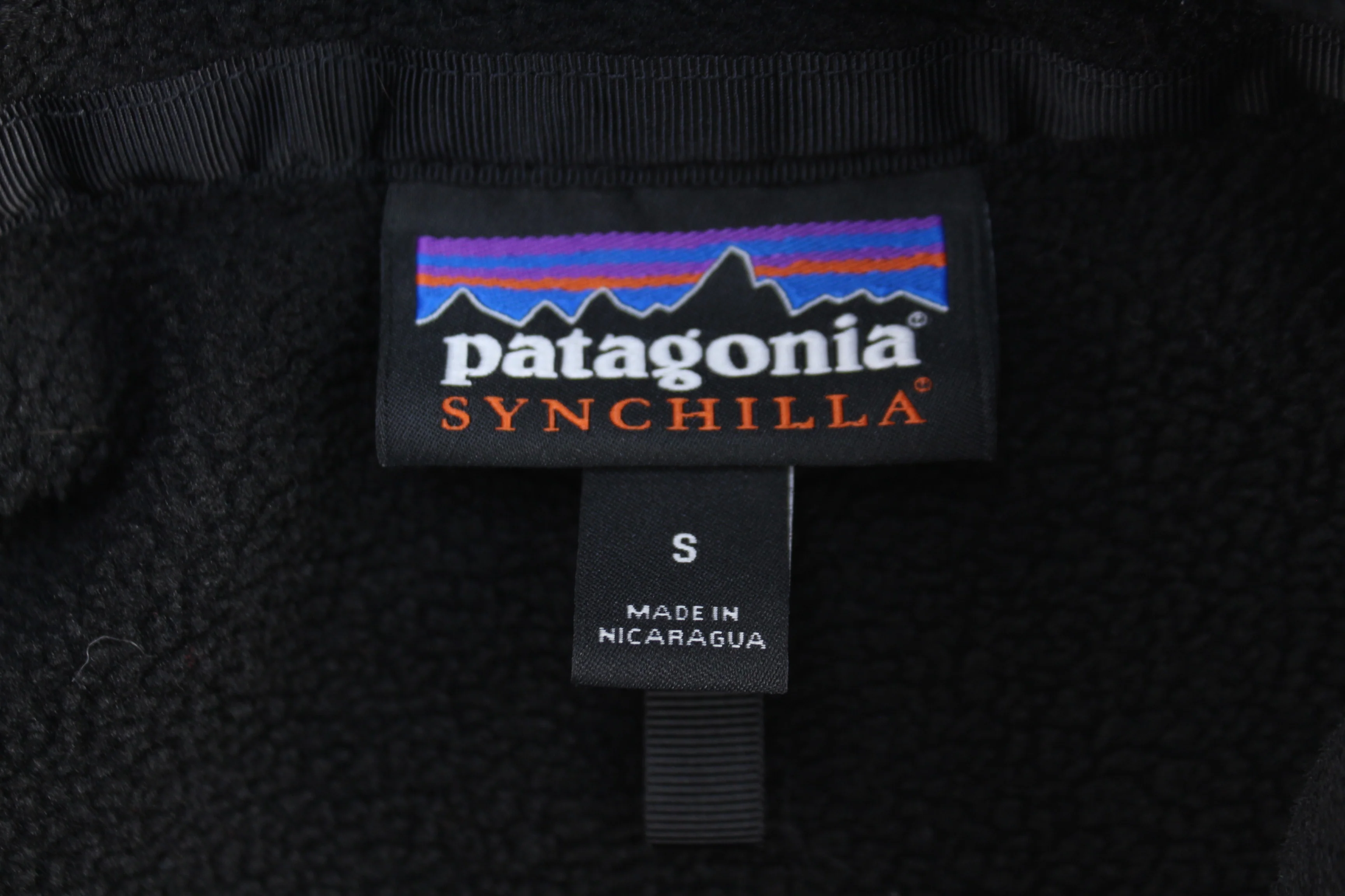 Women's Patagonia Synchilla Black Full Zip Sweater - Image 3