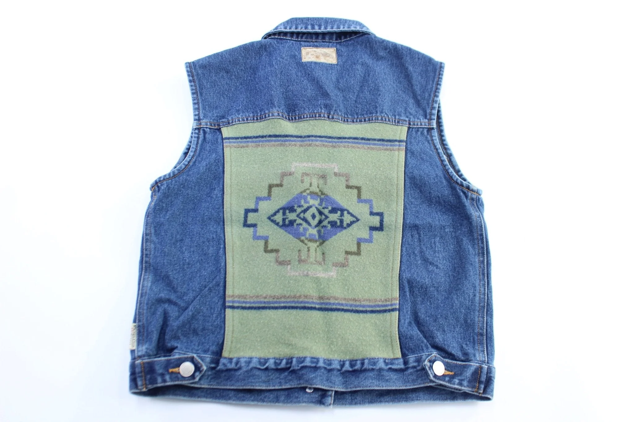Women's Pendleton Originals Denim Patterned Vest - Image 2