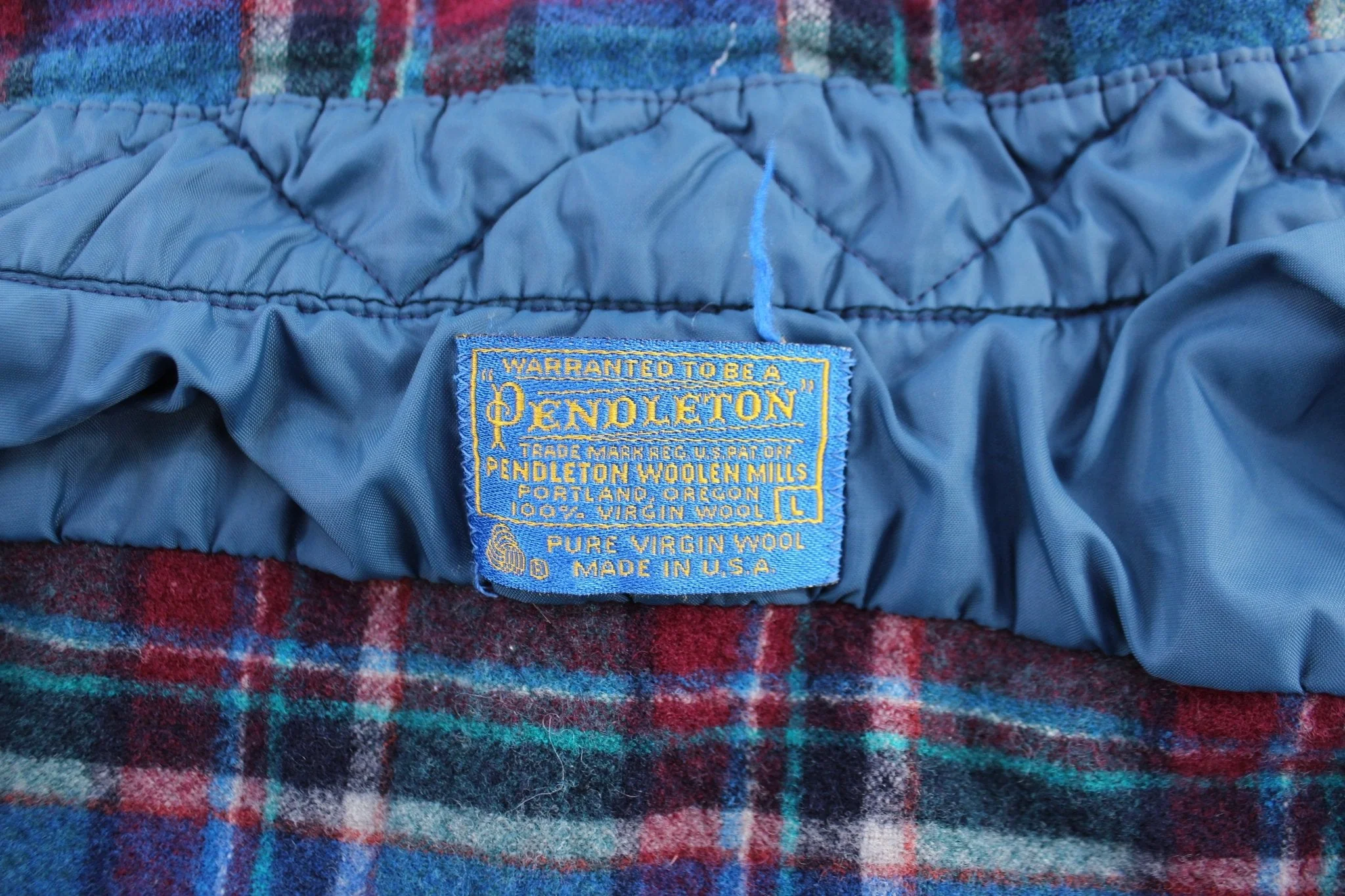 Women's Pendleton Woolen Mills Plaid Elbow Patch LS Button Down - Image 3
