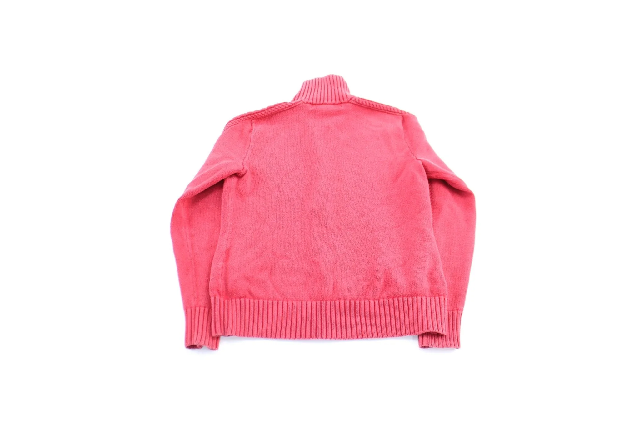 Women's Polo by Ralph Lauren Embroidered Logo Hot Pink Zip Up Sweater - Image 2