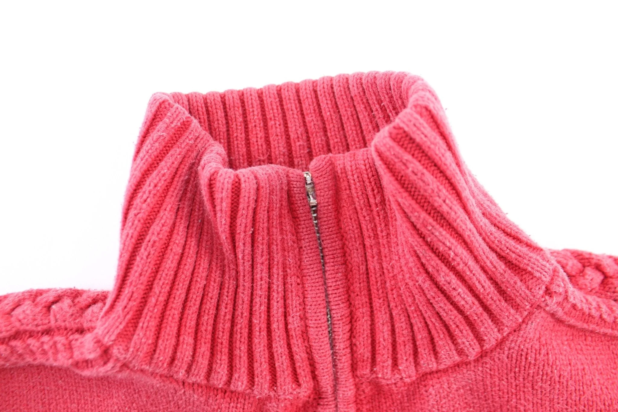 Women's Polo by Ralph Lauren Embroidered Logo Hot Pink Zip Up Sweater - Image 3