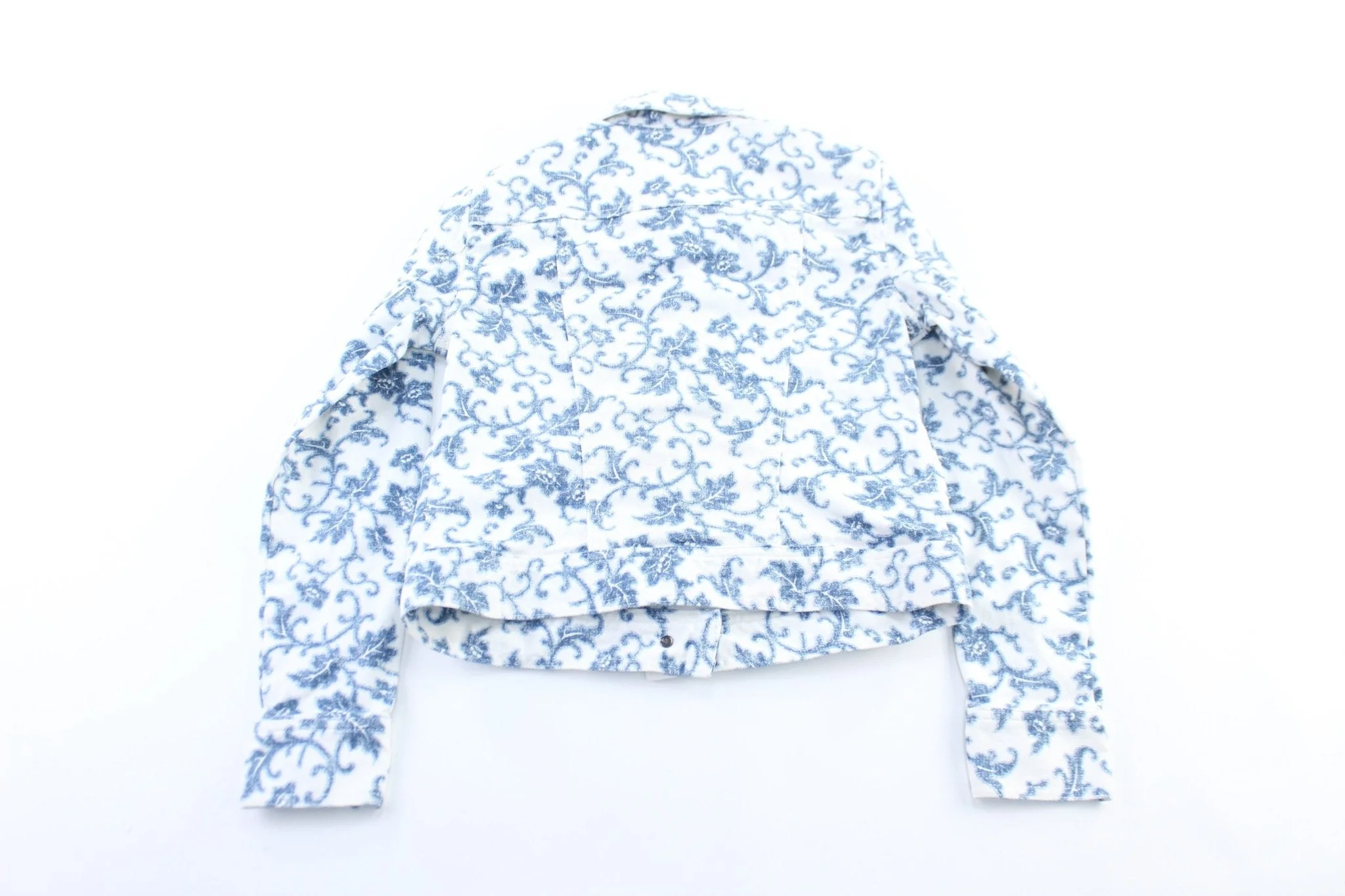 Women's Polo by Ralph Lauren Floral Button Fly Denim Jacket - Image 2