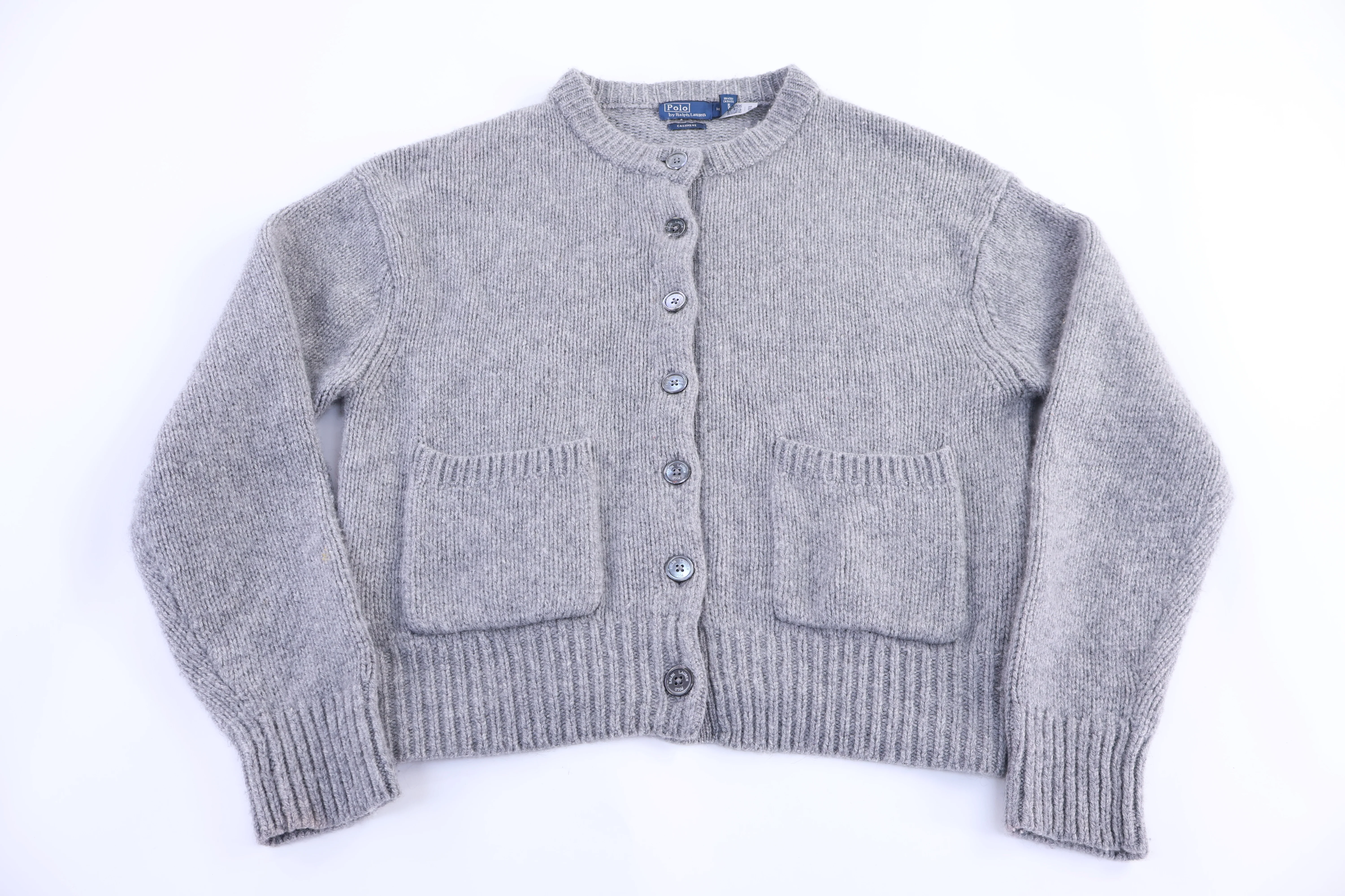 Women's Polo by Ralph Lauren Grey Cardigan Sweater