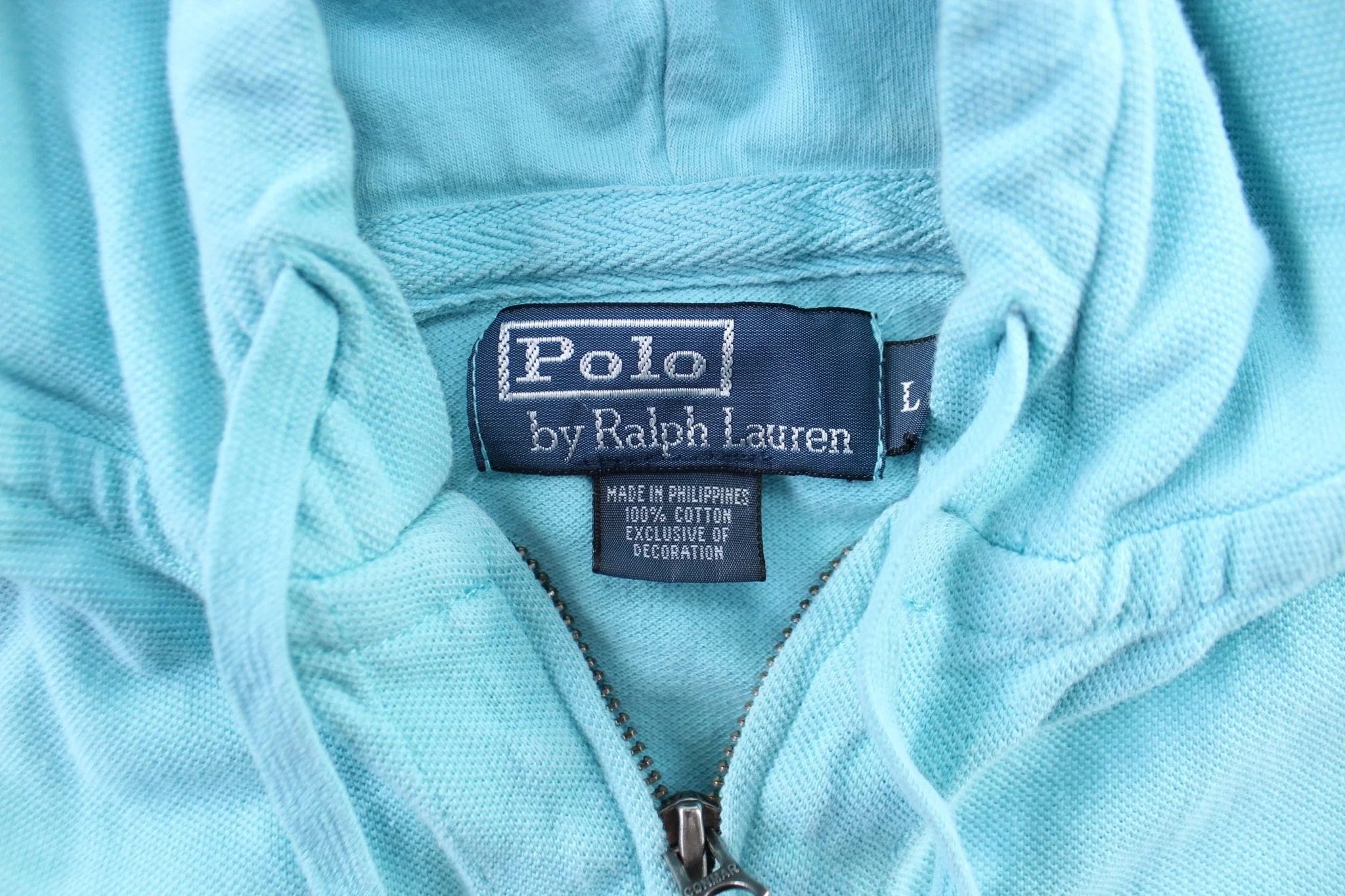Women's Polo By Ralph Lauren Turquoise Zip Up Jacket - Image 3