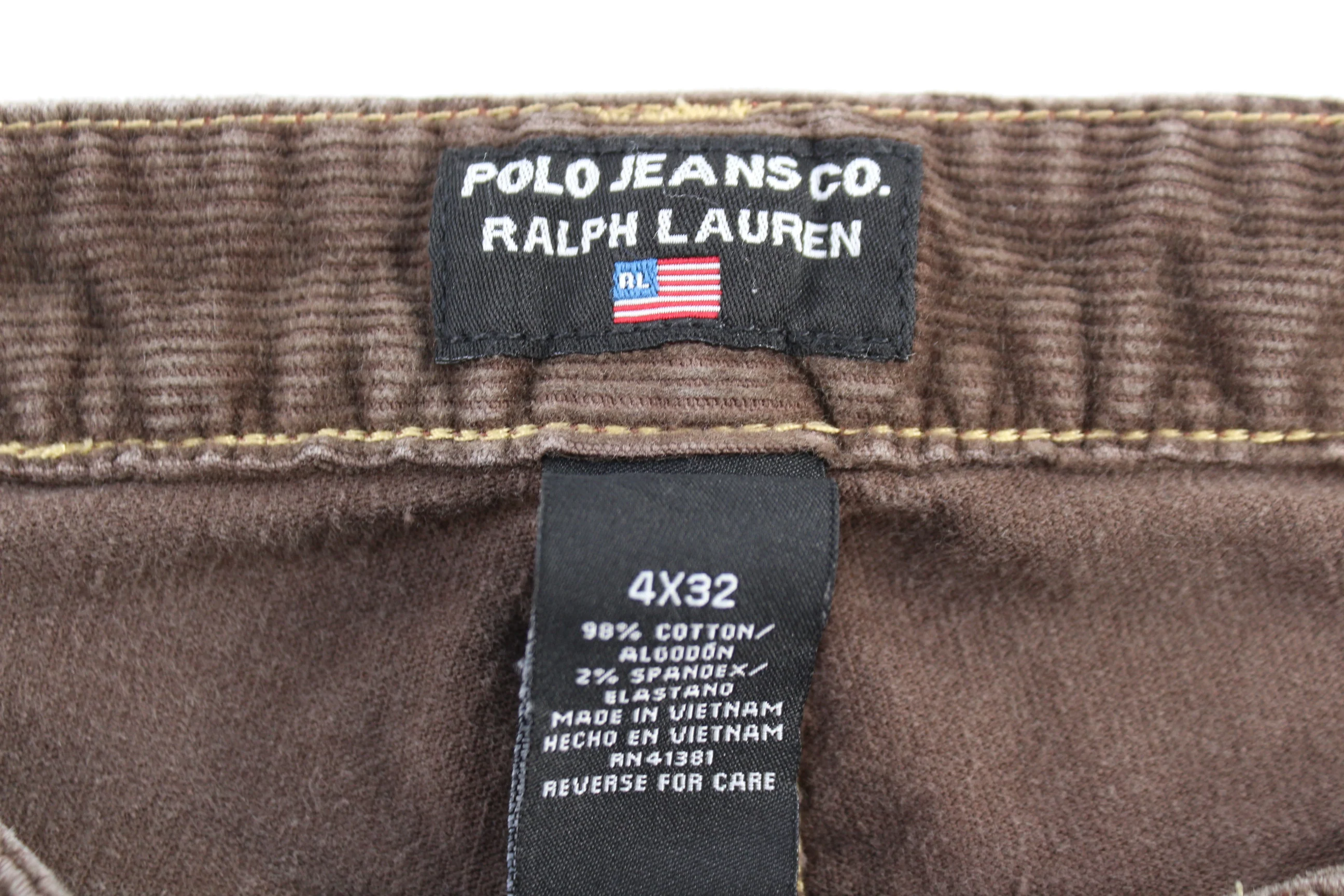 Women's Polo Jeans Co Ralph Lauren Brown Corduroy Pants - Image 3
