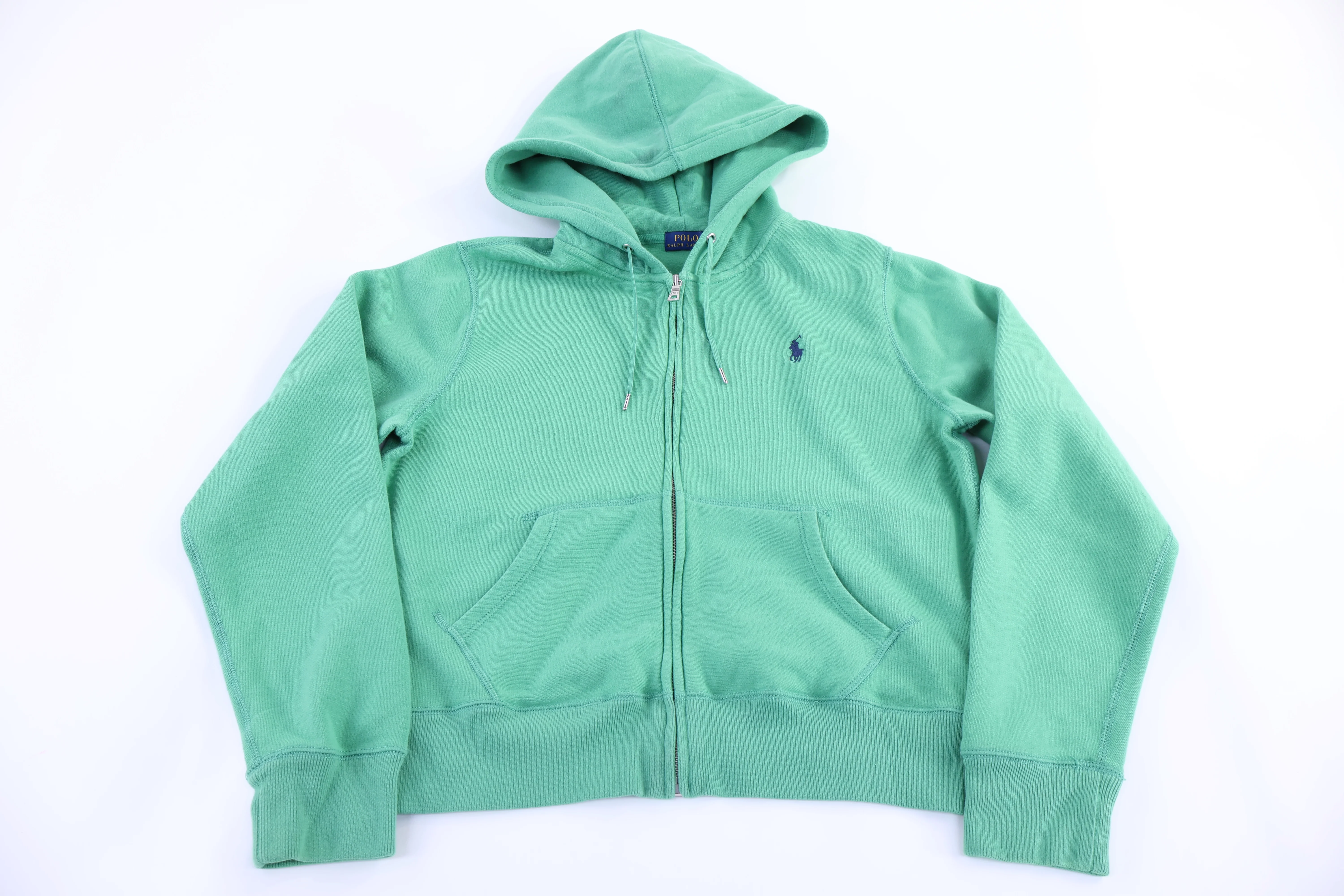 Women's Polo Ralph Lauren Green Full Zip Hoodie - Image 2