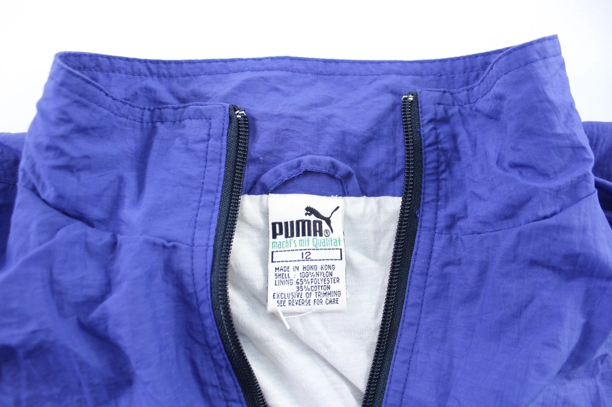 Women's Puma Embroidered Logo Purple, Neon, & Blue Zip Up Jacket - Image 3