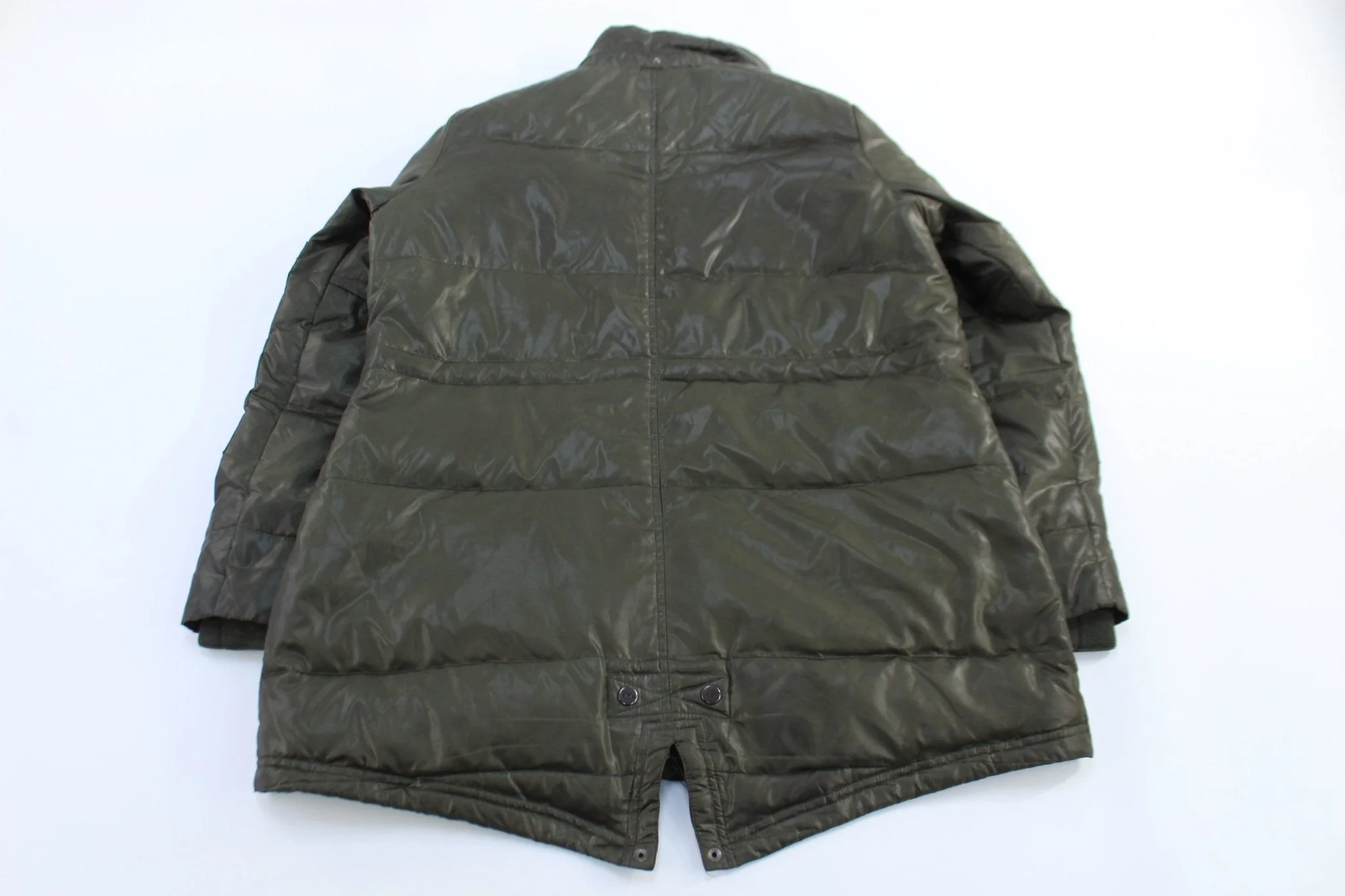 Women's Ralph Lauren Embroidered Logo Green Puffer Jacket - Image 2