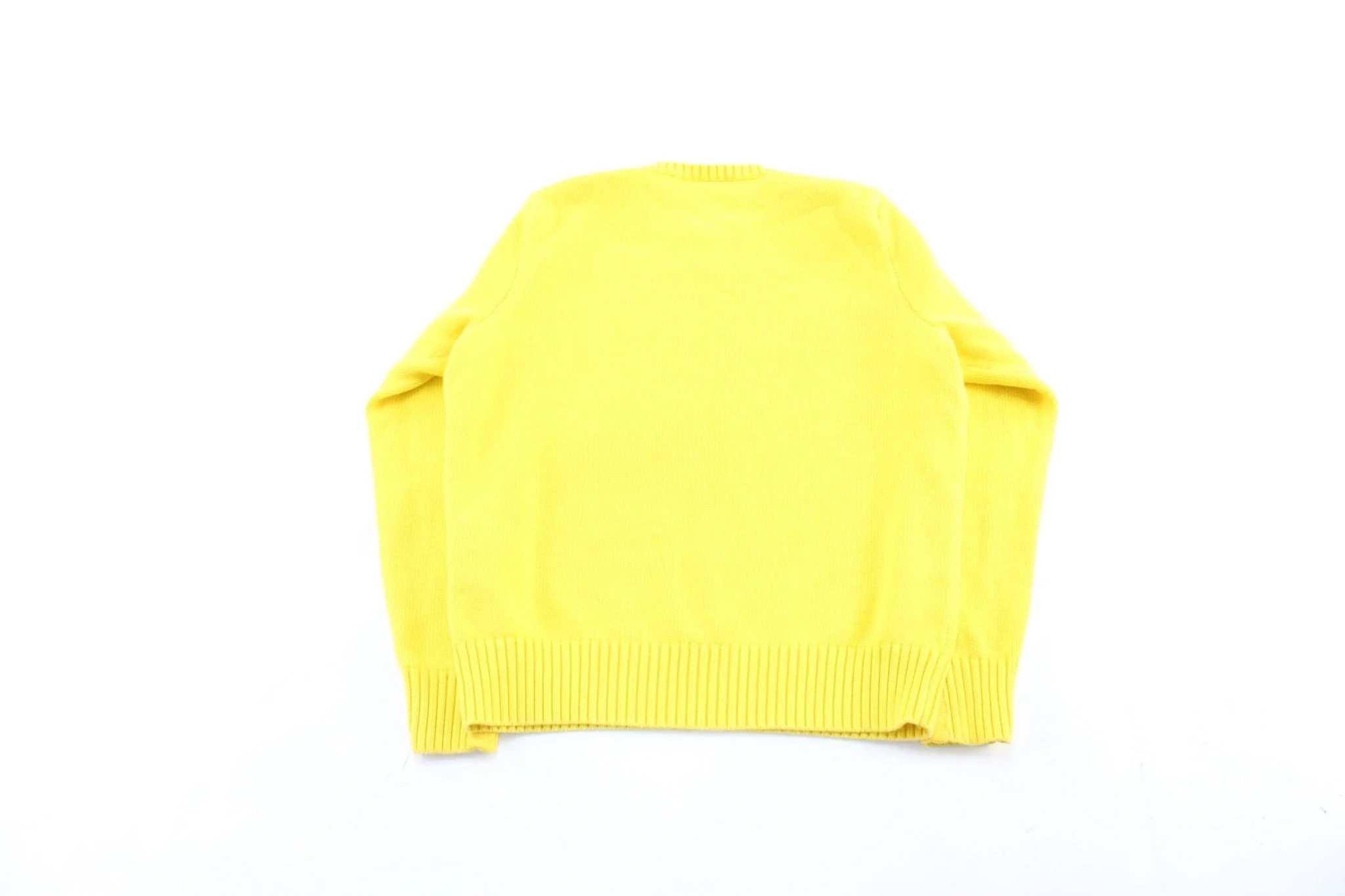 Women's Ralph Lauren Embroidered Logo Yellow Sweater - Image 2