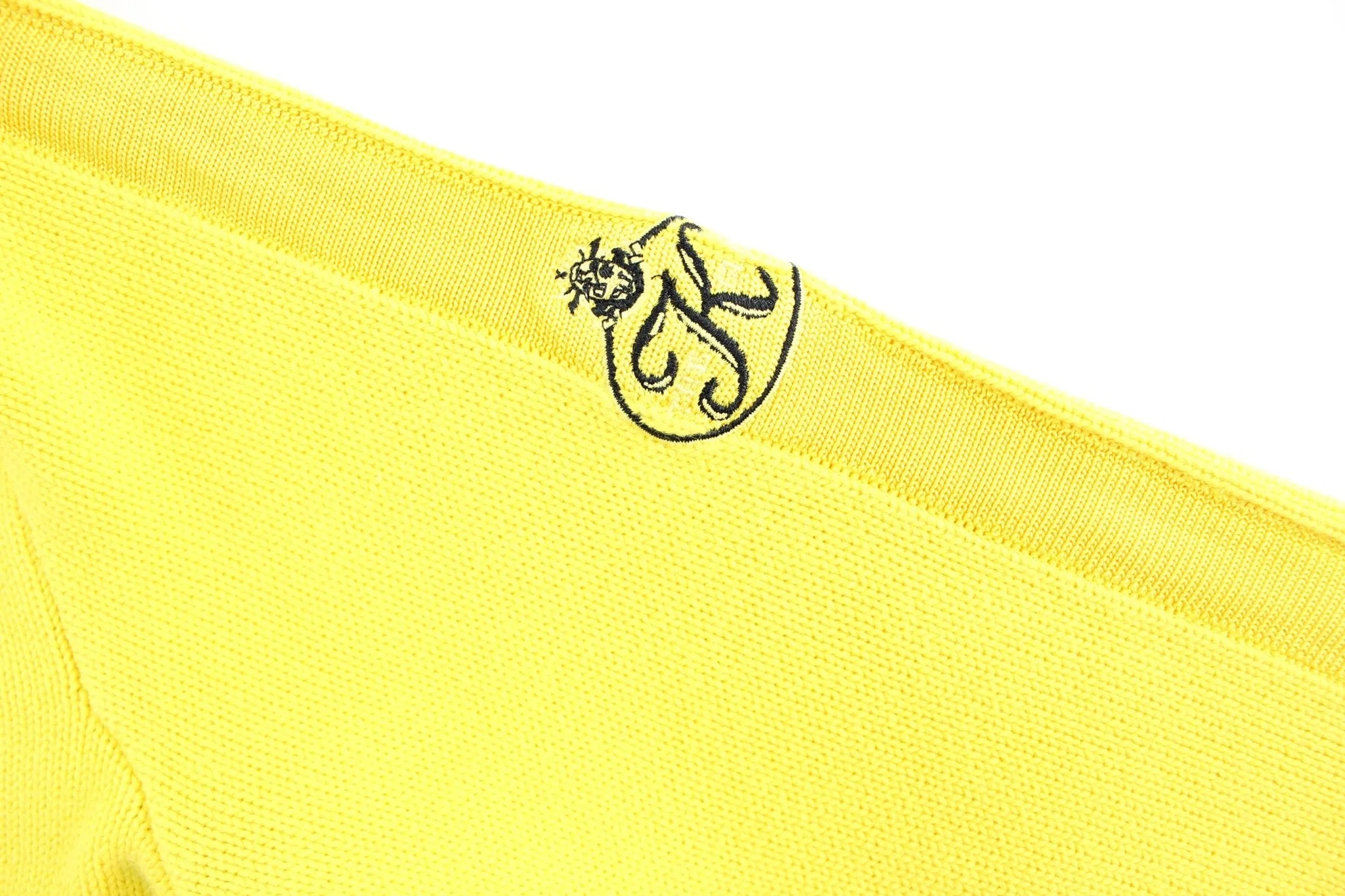 Women's Ralph Lauren Embroidered Logo Yellow Sweater - Image 3