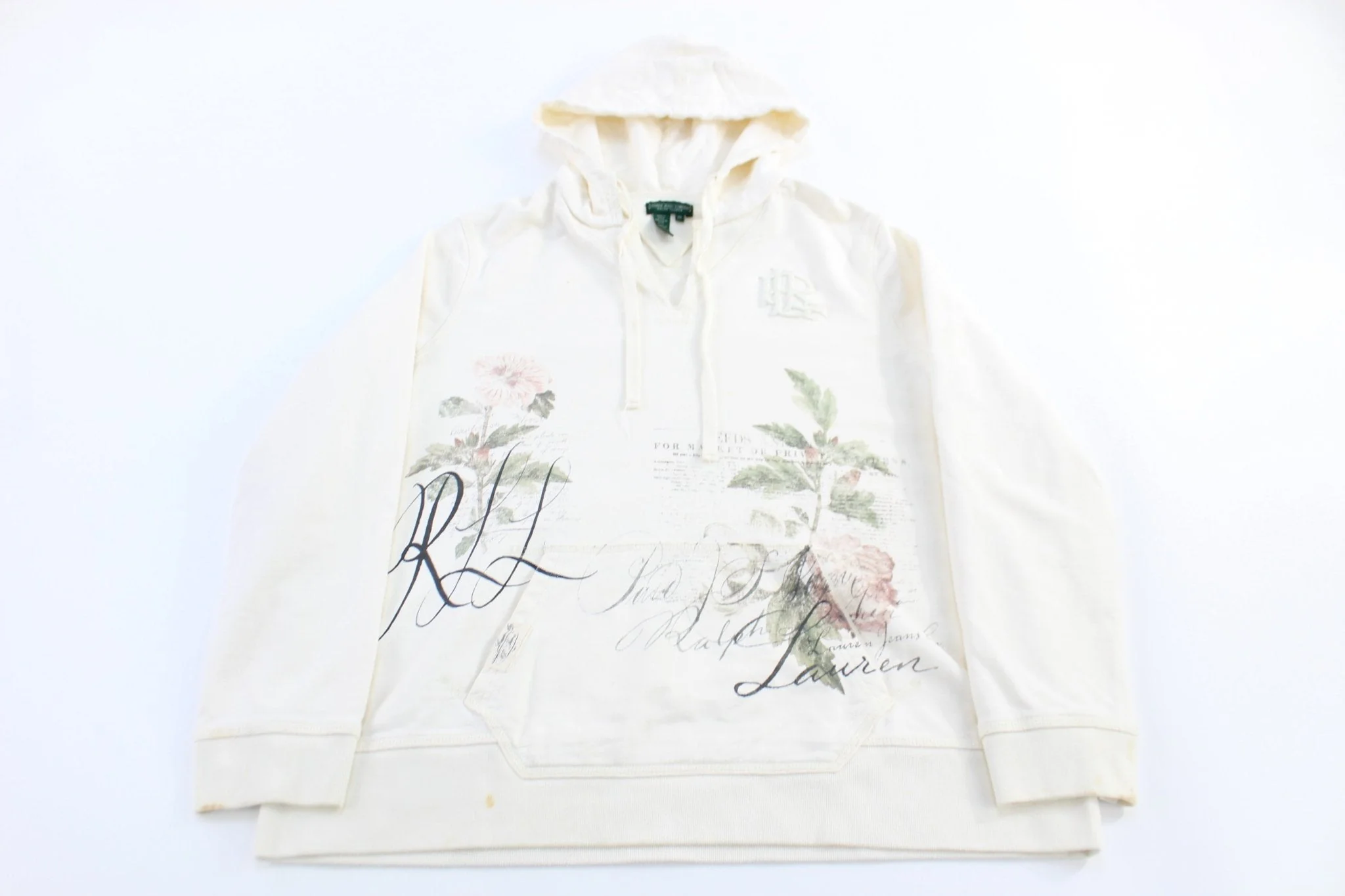 Women's Ralph Lauren Flowers Graphic Pullover Hoodie - Image 2