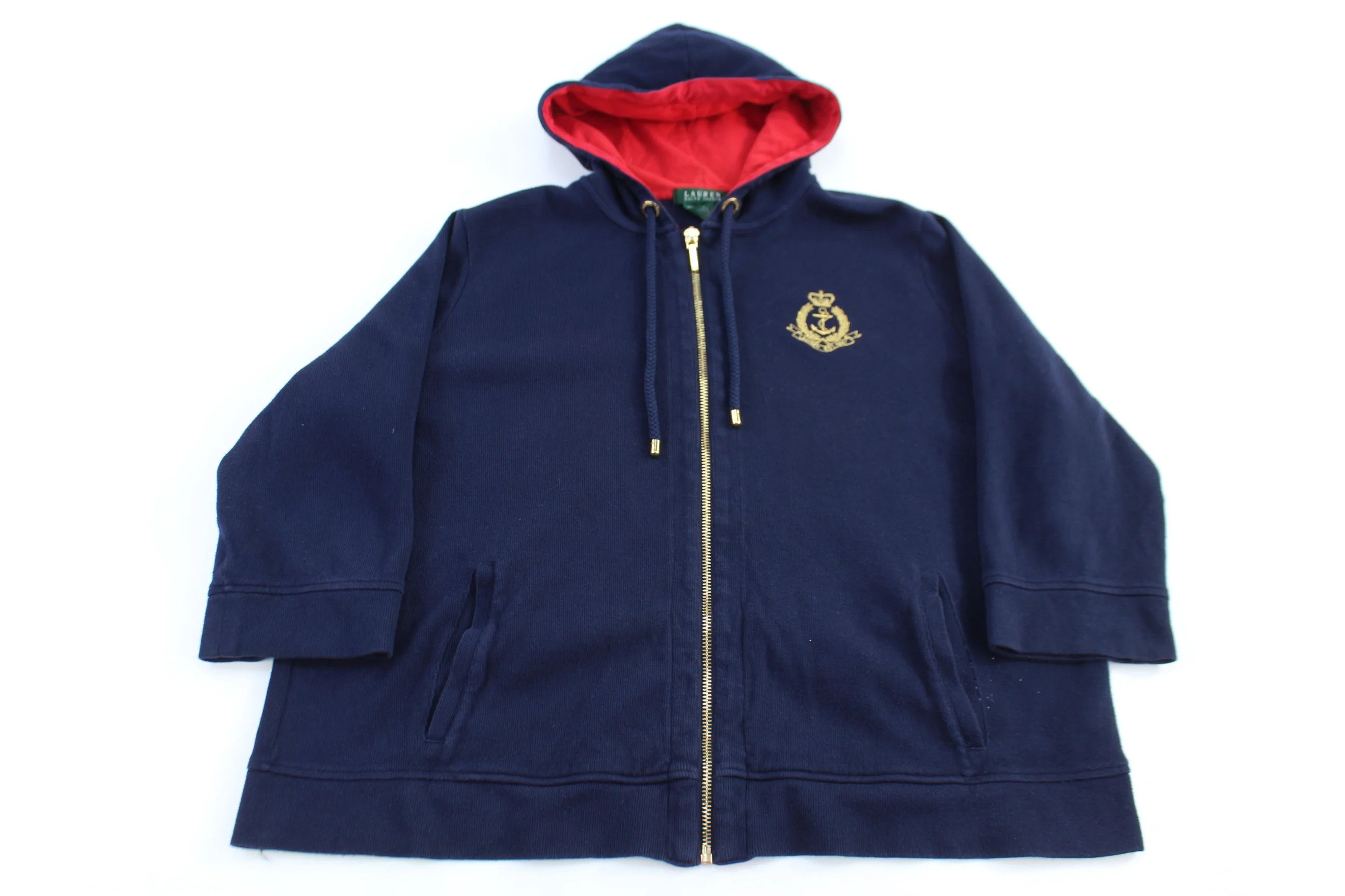 Women's Ralph Lauren Full Zip Hooded Sweater