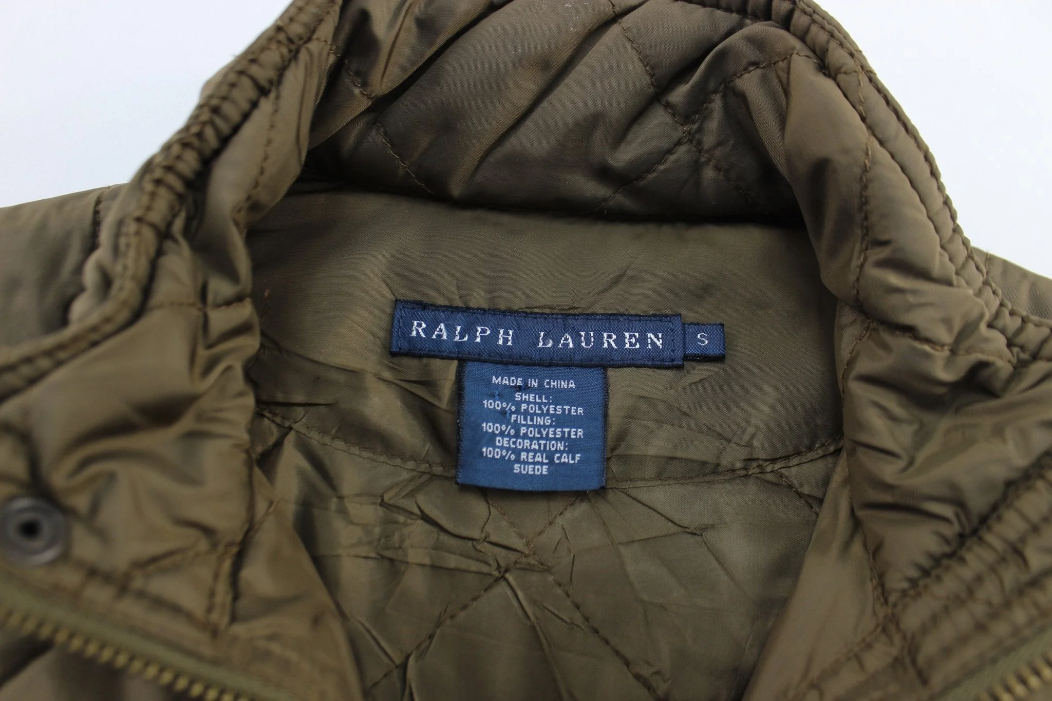Women's Ralph Lauren Green Quilted Beaton Puffer Jacket - Image 3