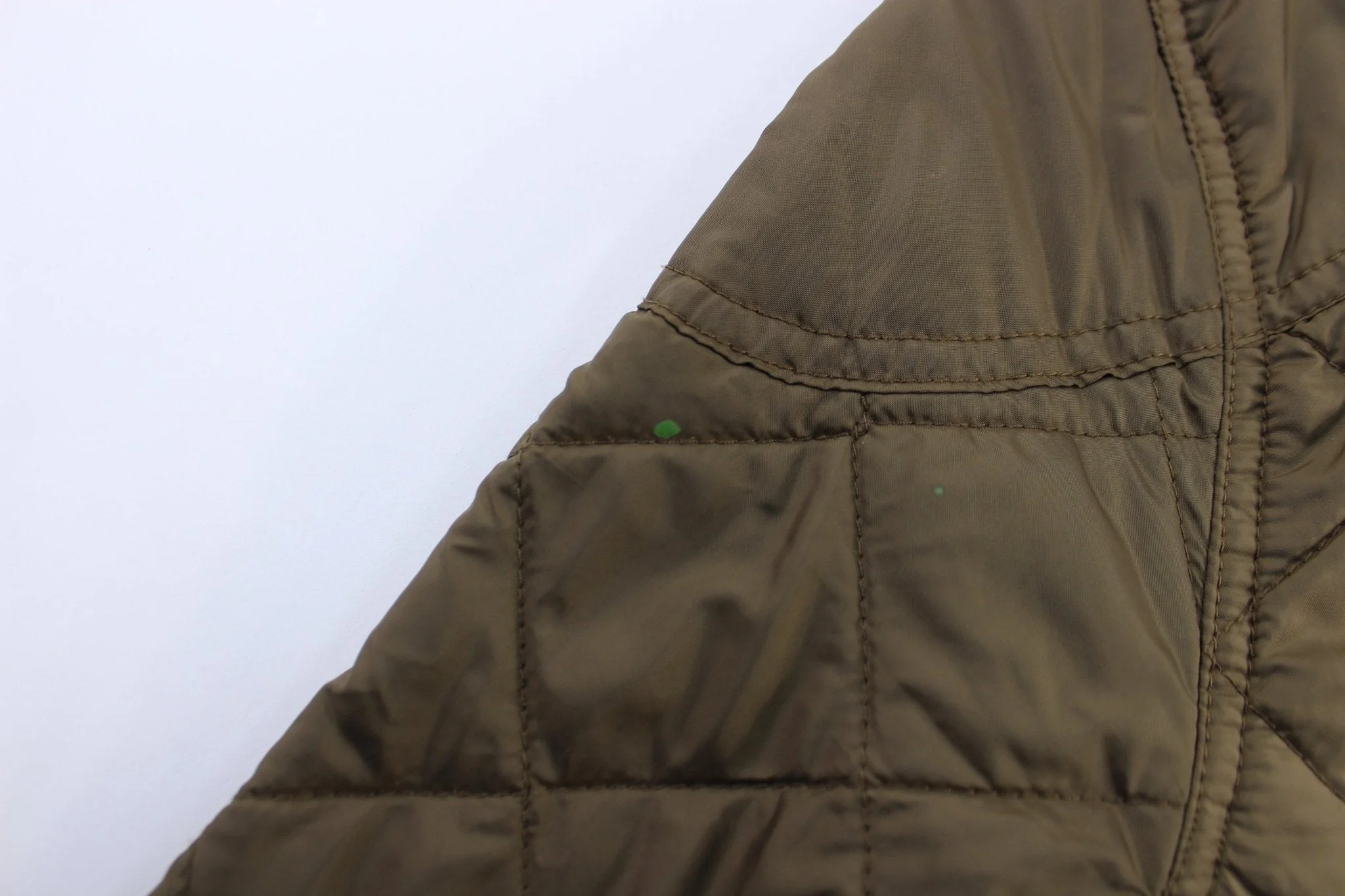 Women's Ralph Lauren Green Quilted Beaton Puffer Jacket - Image 4