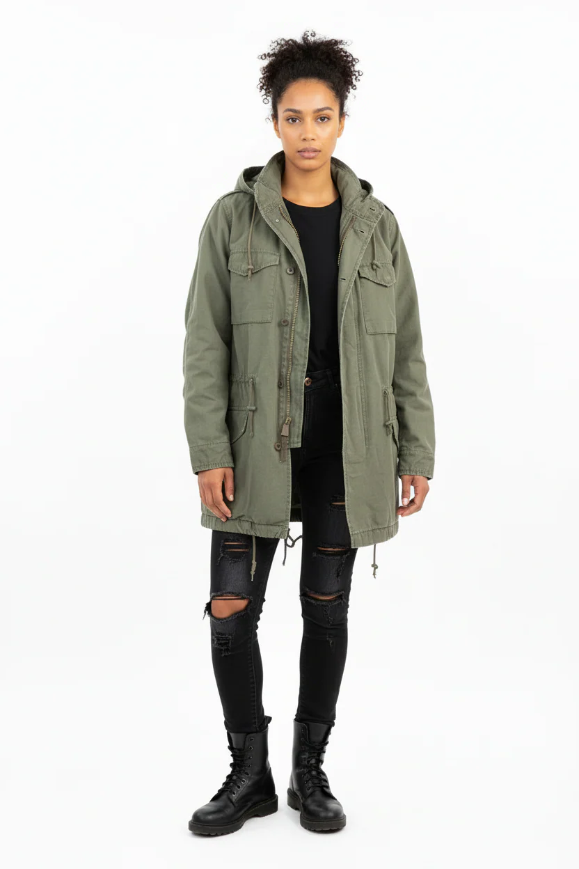 Women's Ralph Lauren Olive Green Full Zip Jacket