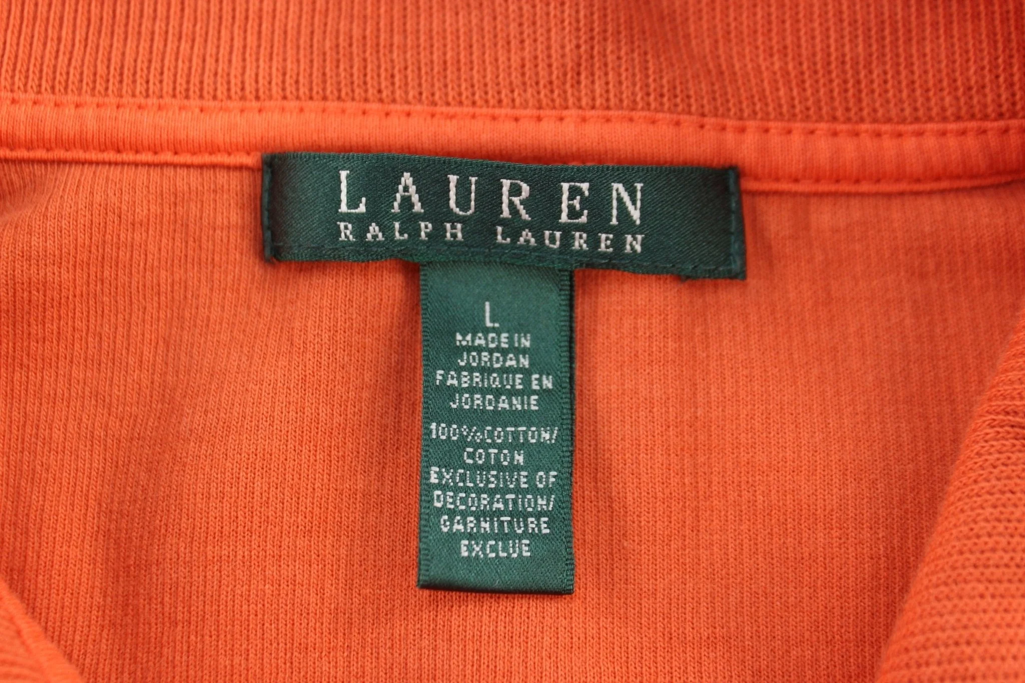 Women's Ralph Lauren Orange Pullover Sweater - Image 3
