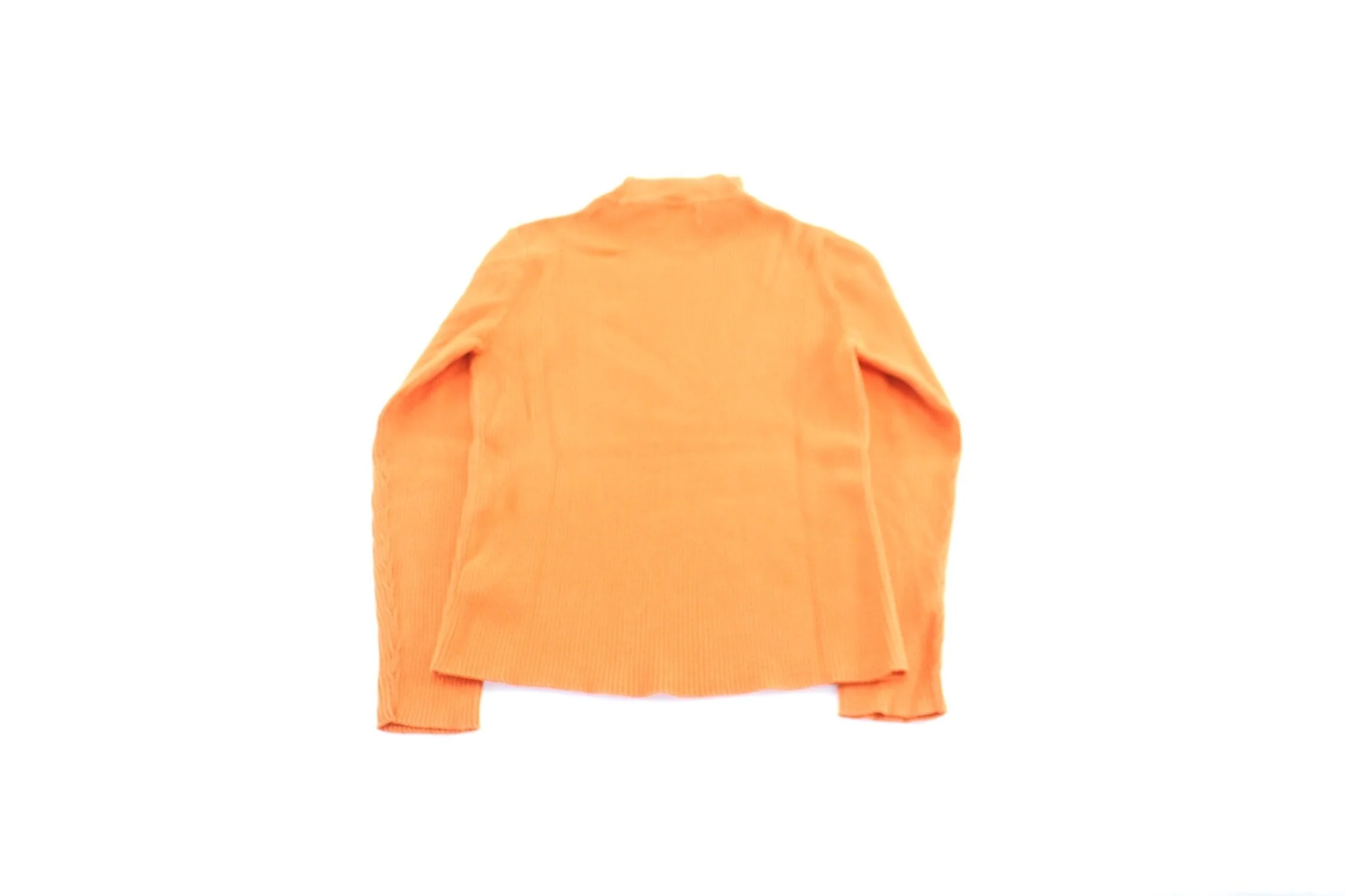 Women's Ralph Lauren Orange Turtleneck Sweater - Image 2