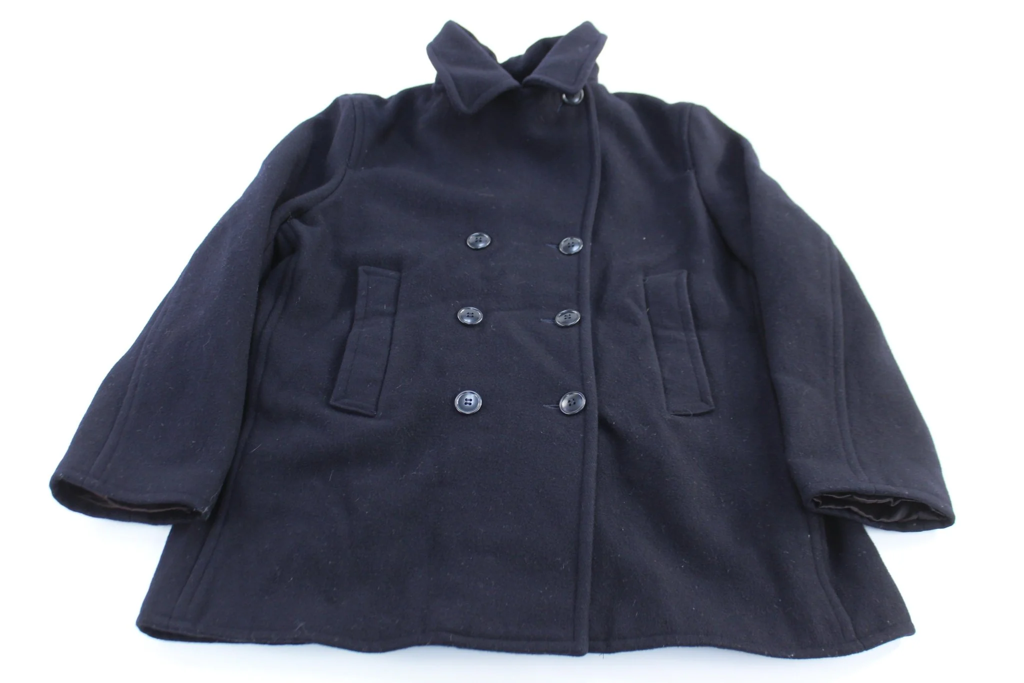 Women's Ralph Lauren Polo Jeans Co Black Wool Coat