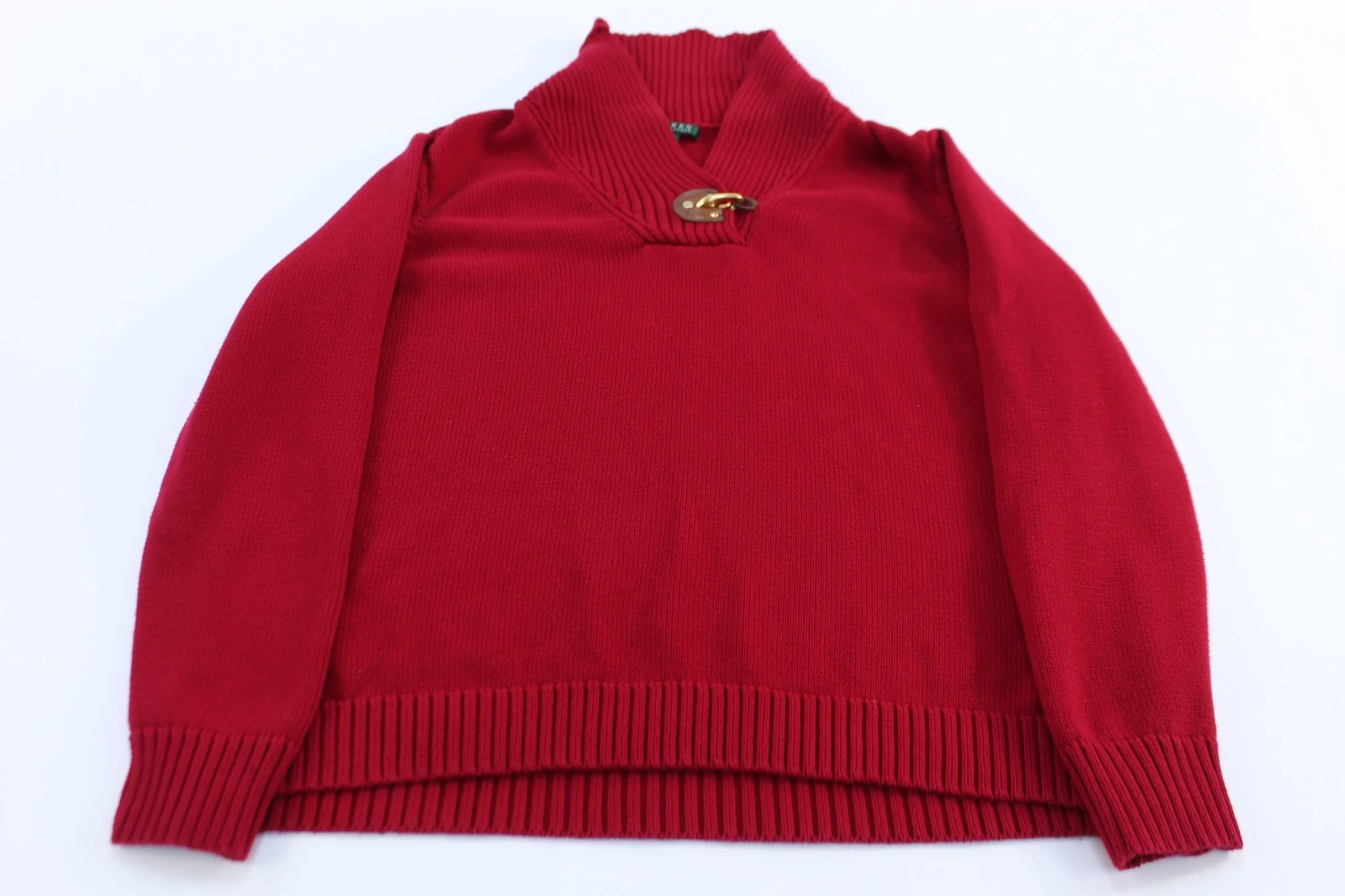Women's Ralph Lauren Red Knit Sweater