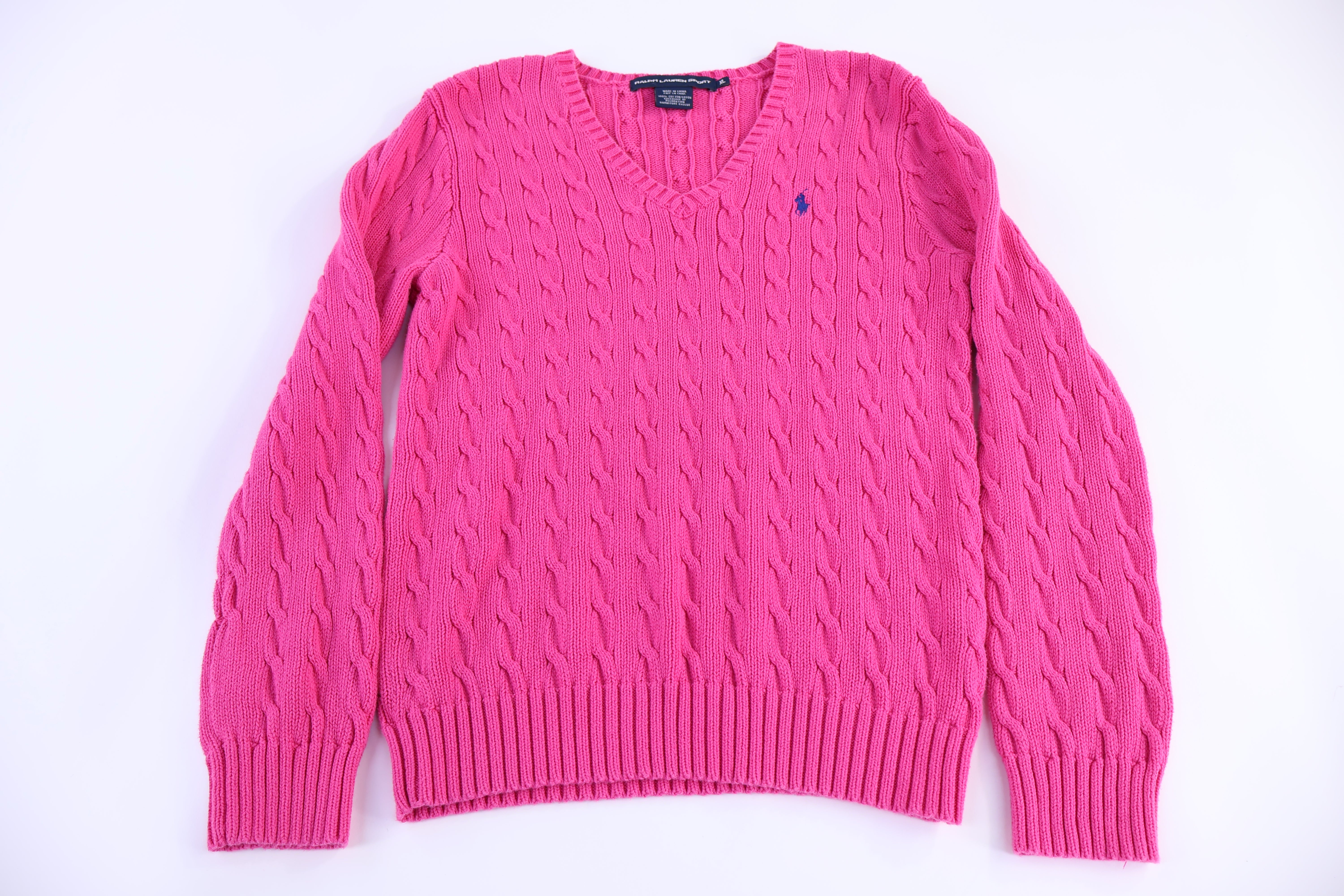 Women's Ralph Lauren Sport Pink Knit Sweater