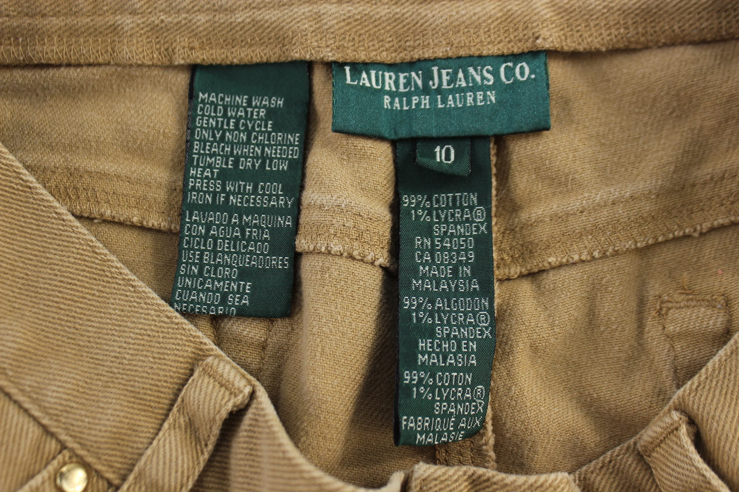 Women's Ralph Lauren Tan Pants - Image 3