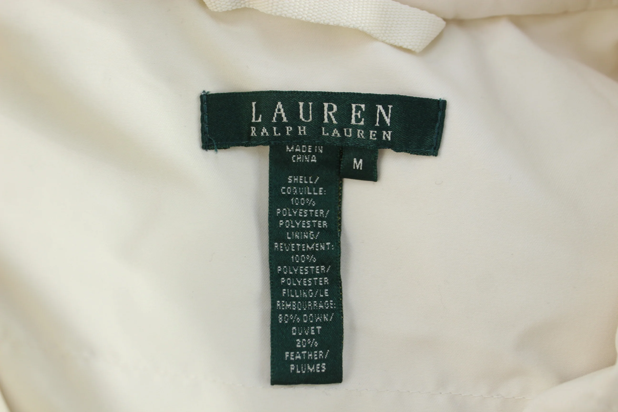 Women's Ralph Lauren White Full Zip Vest - Image 4