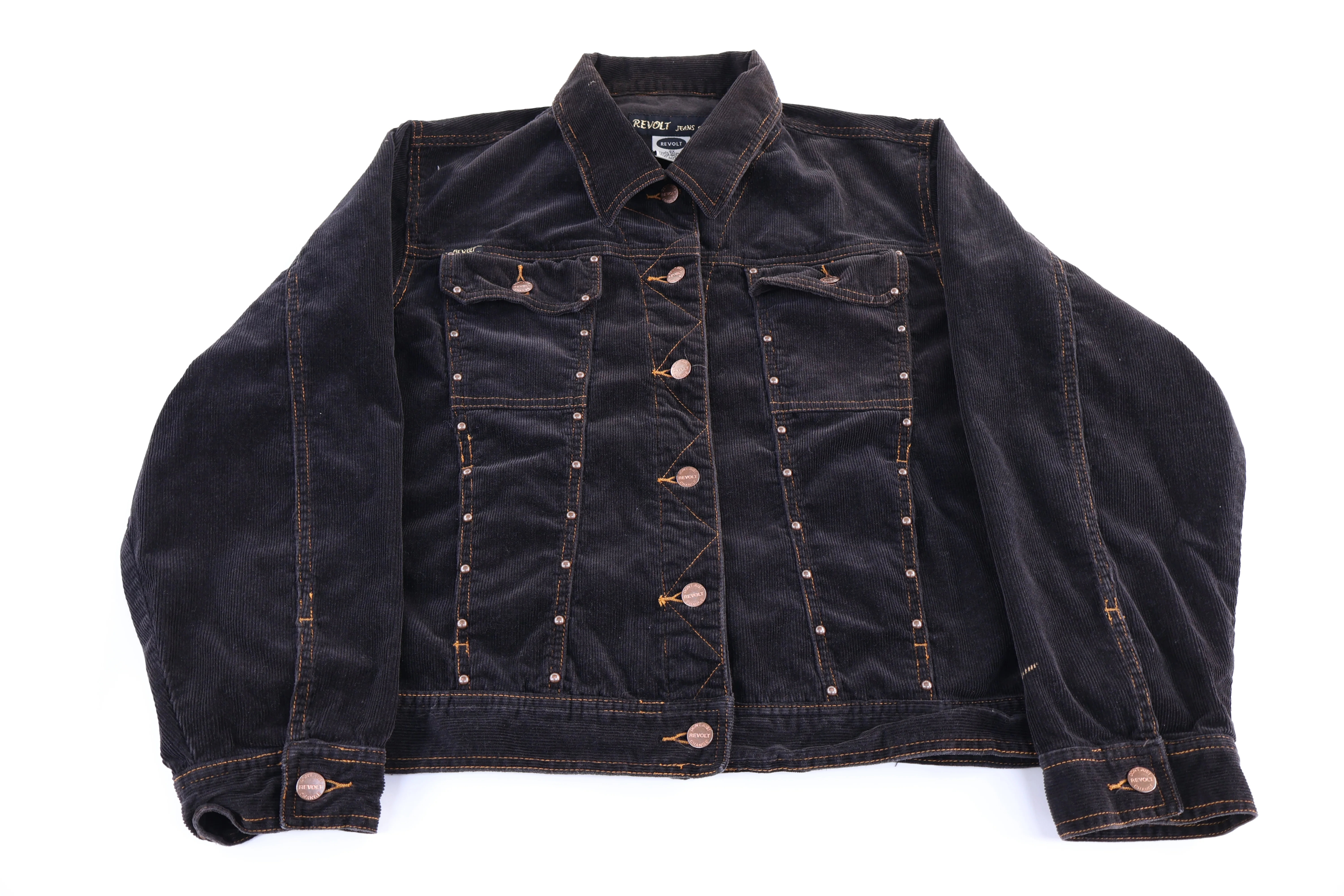 Women's Revolt Black Corduroy Jacket