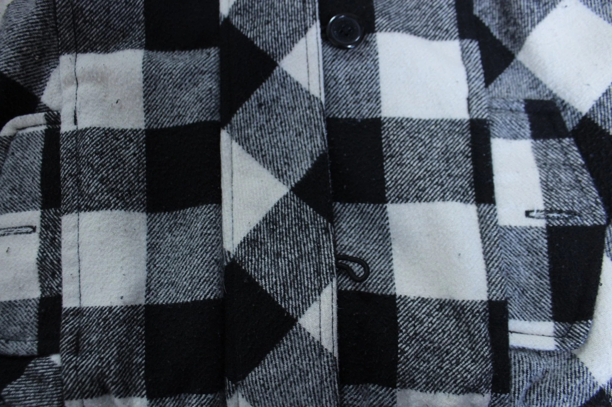 Women's SouthPole Black & White Plaid Hooded Jacket - Image 4