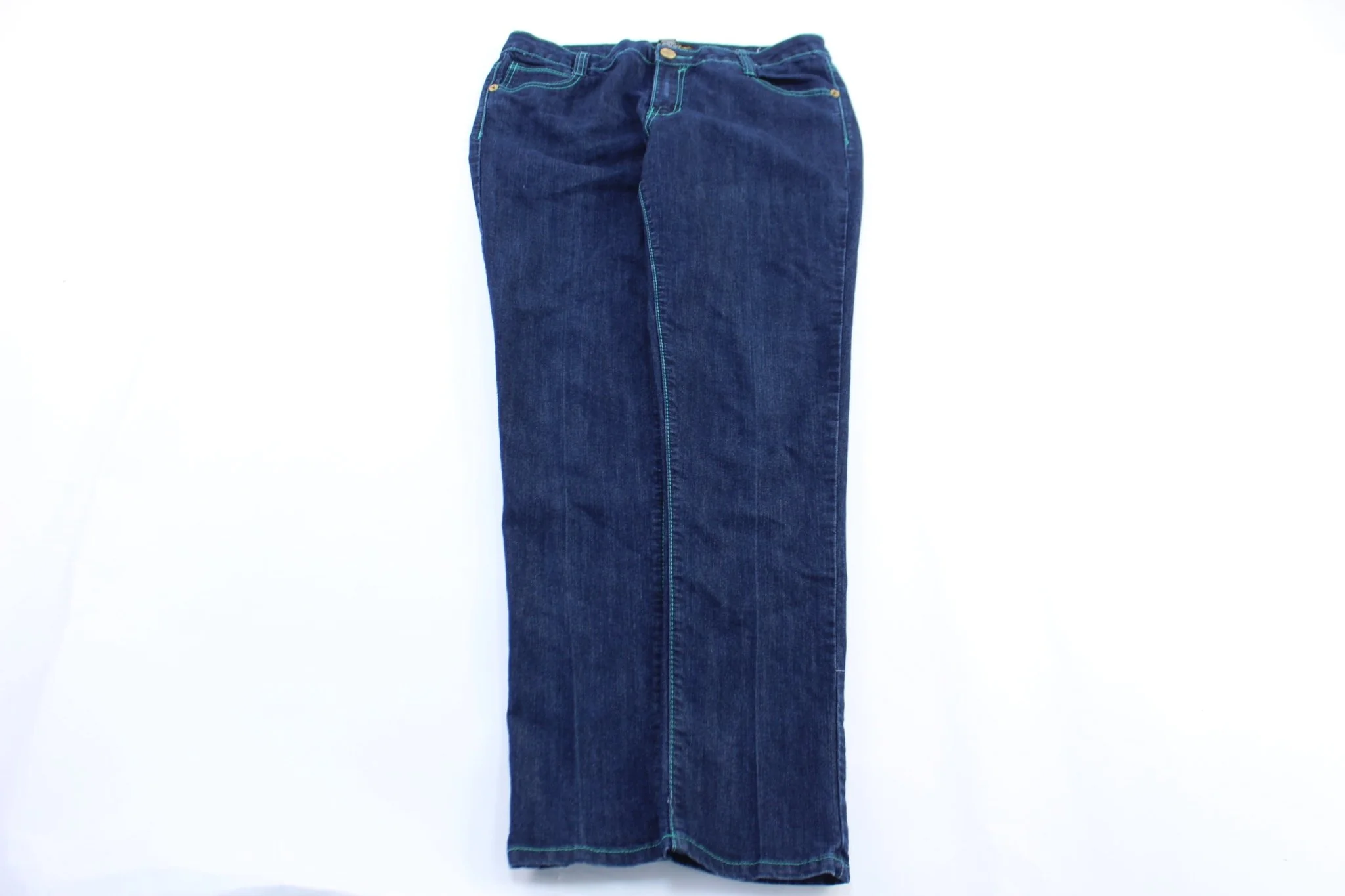 Women's SouthPole Embroidered Dark Wash Denim Jeans