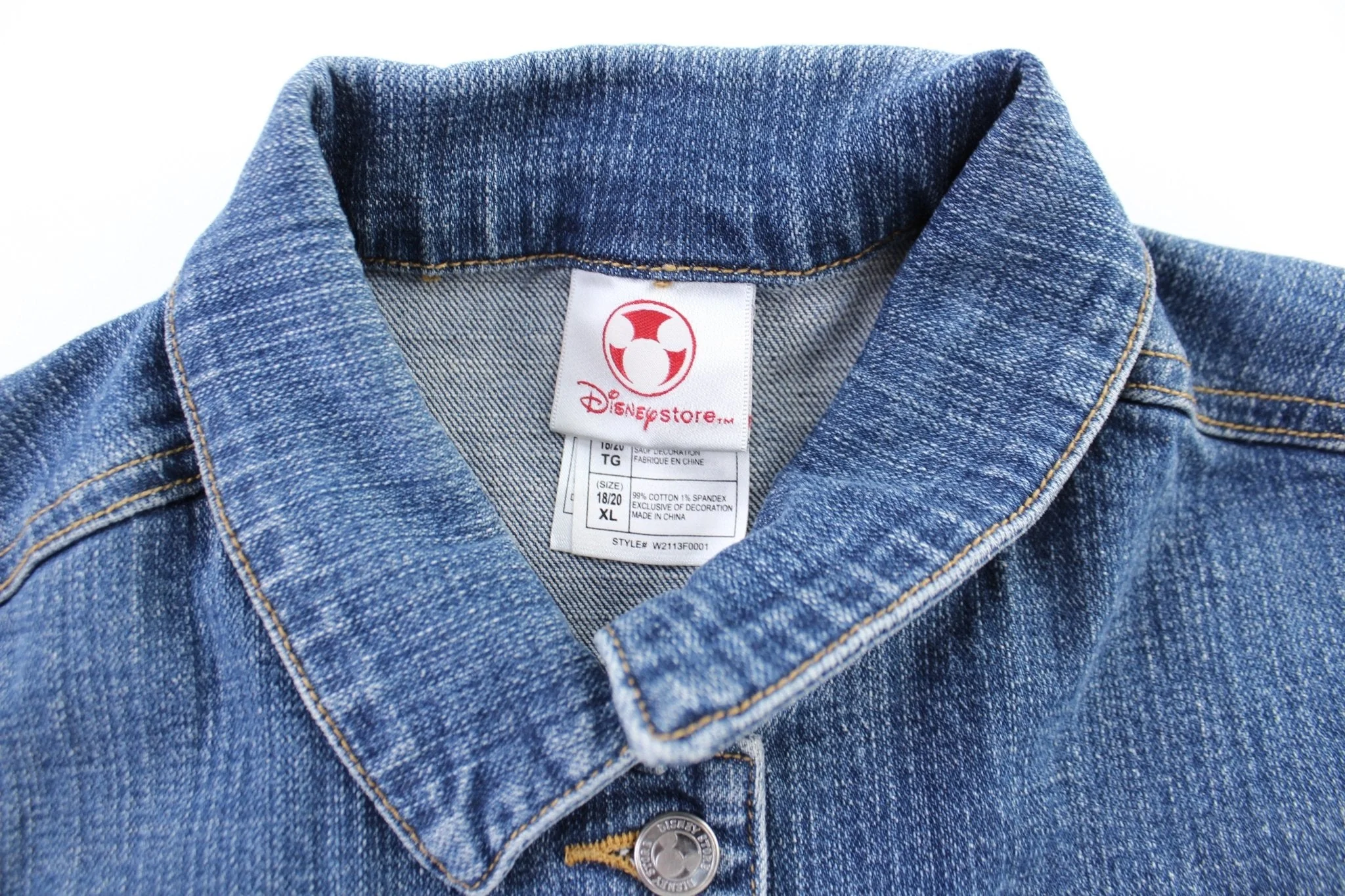 Girl's The Disney Store Tinker Bell Denim Jacket - Image 3