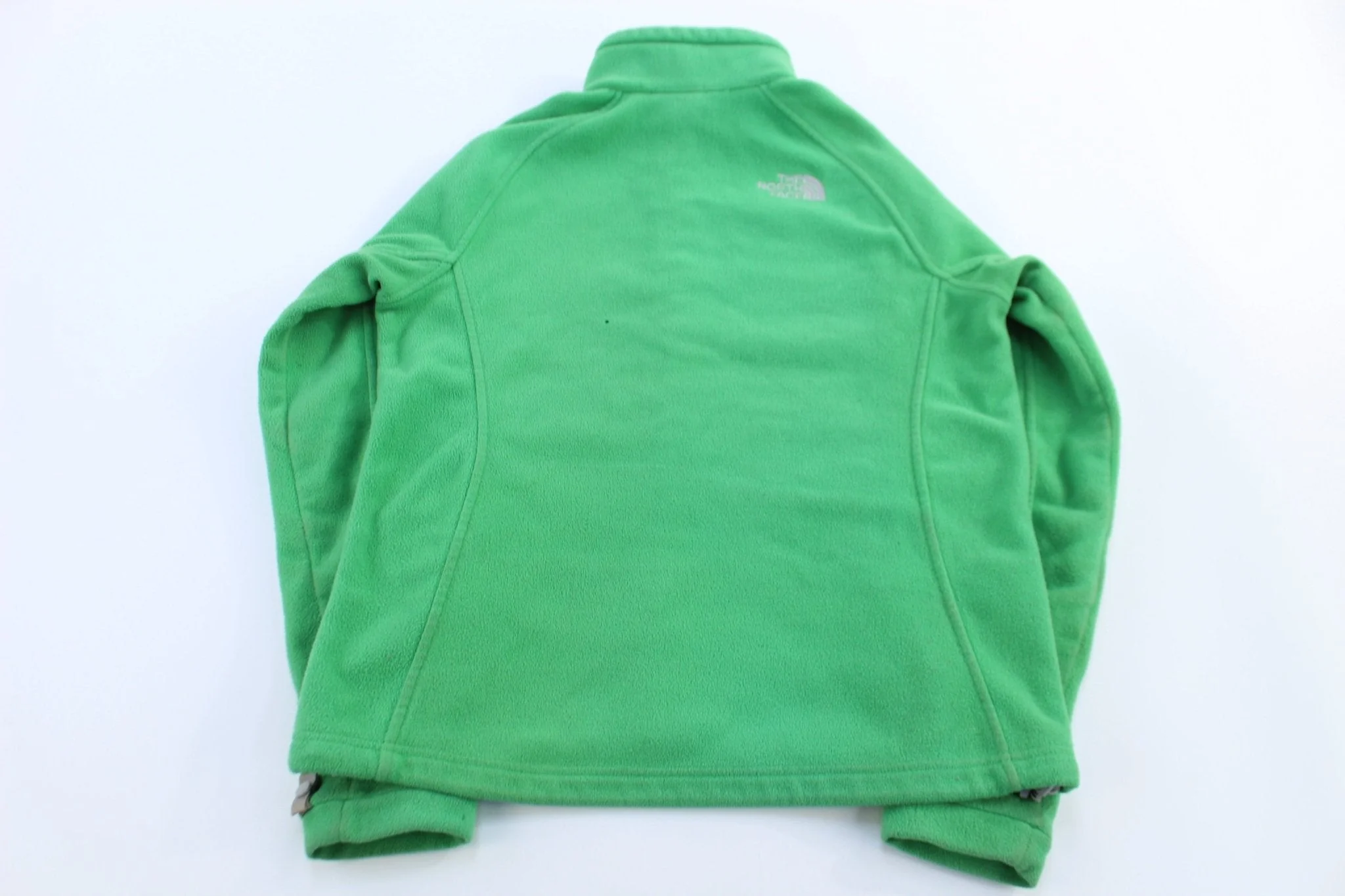 Women's The North Face Embroidered Green Full Zip Jacket - Image 2