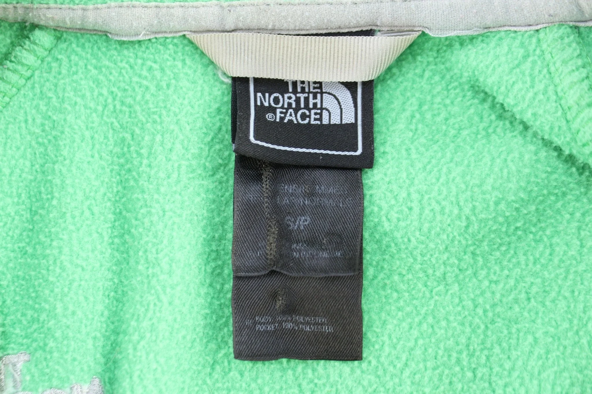 Women's The North Face Embroidered Green Full Zip Jacket - Image 5