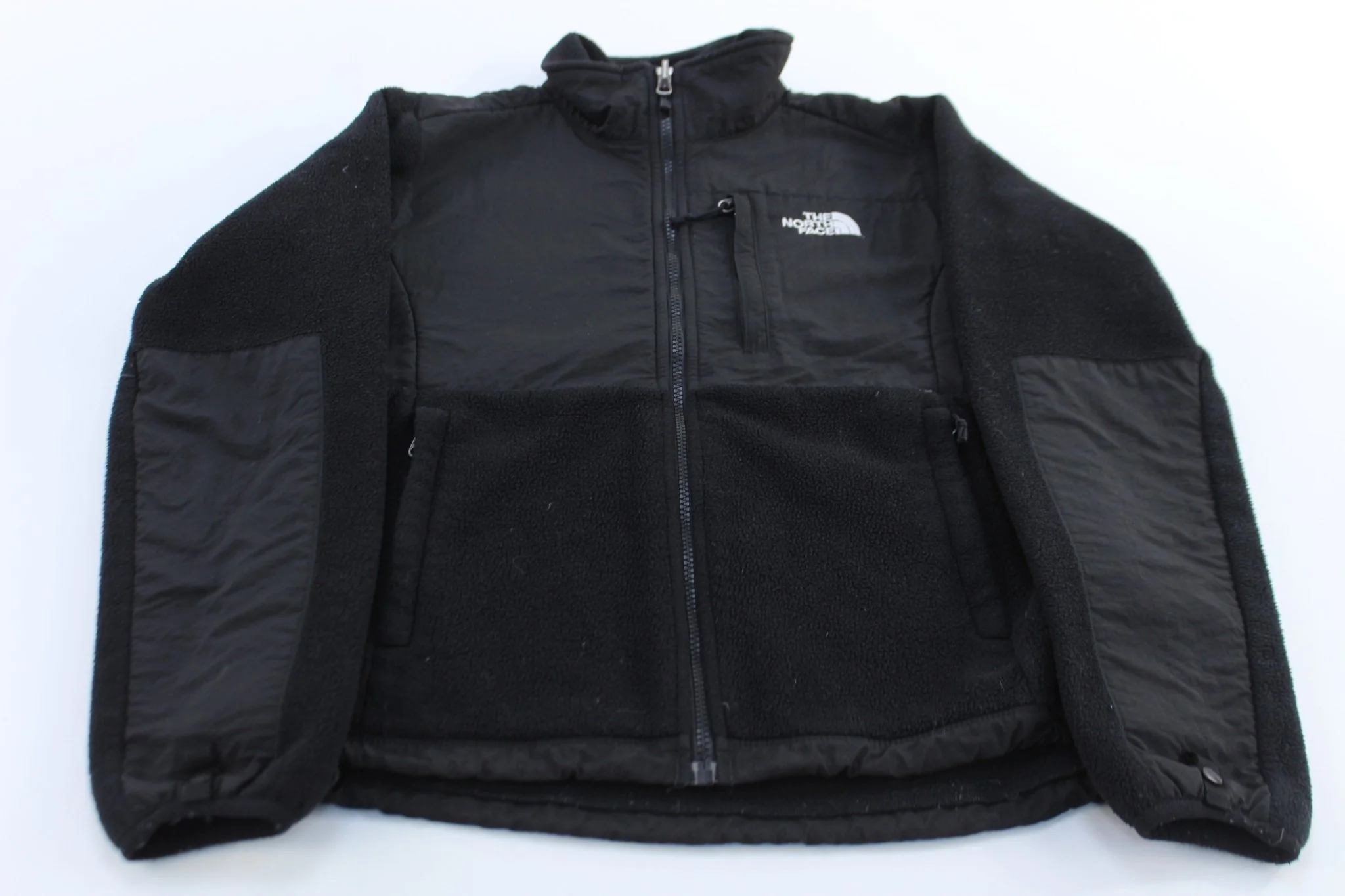 Women's The North Face Embroidered Logo Black Denali Fleece Jacket