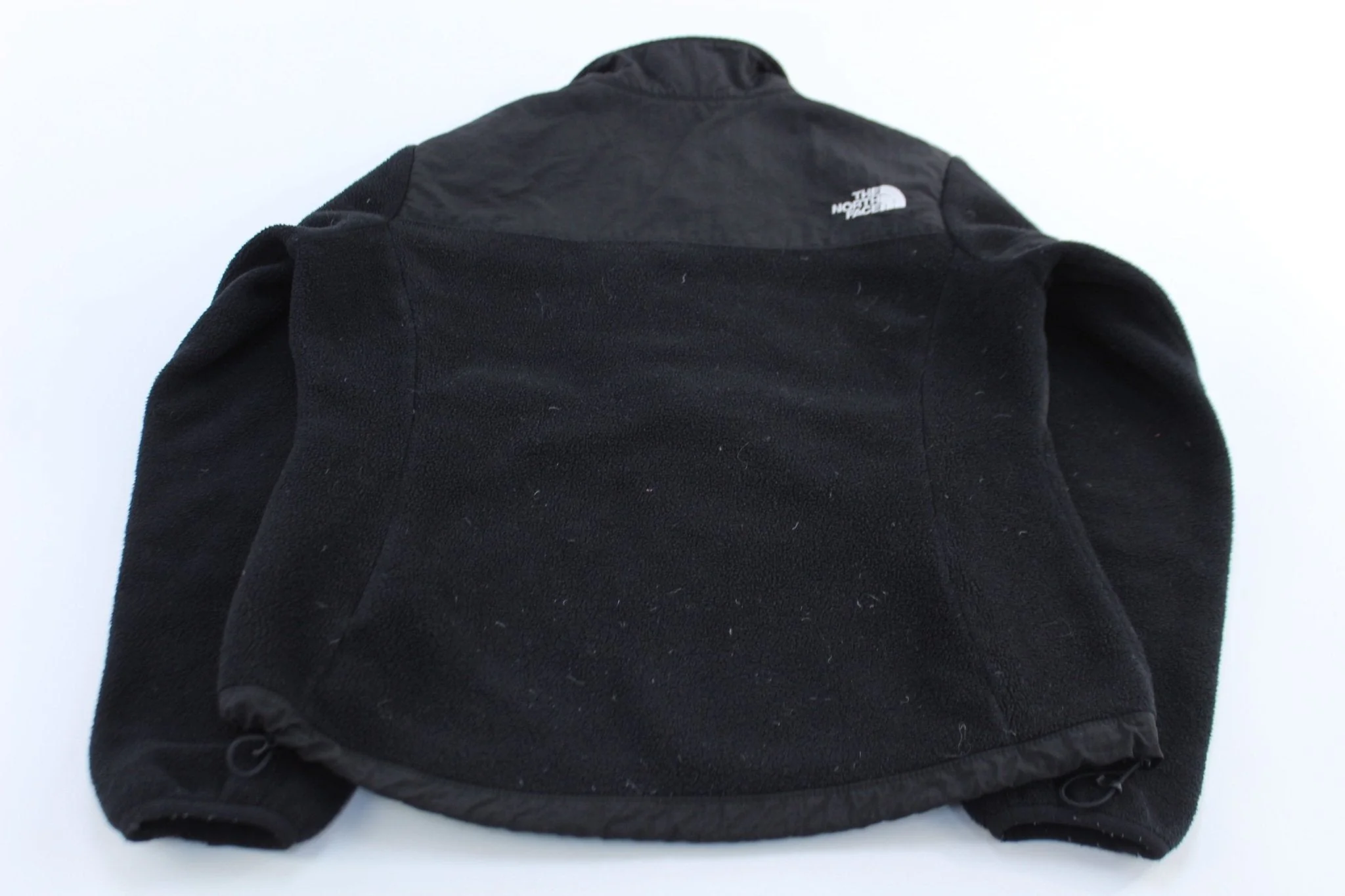 Women's The North Face Embroidered Logo Black Denali Fleece Jacket - Image 2