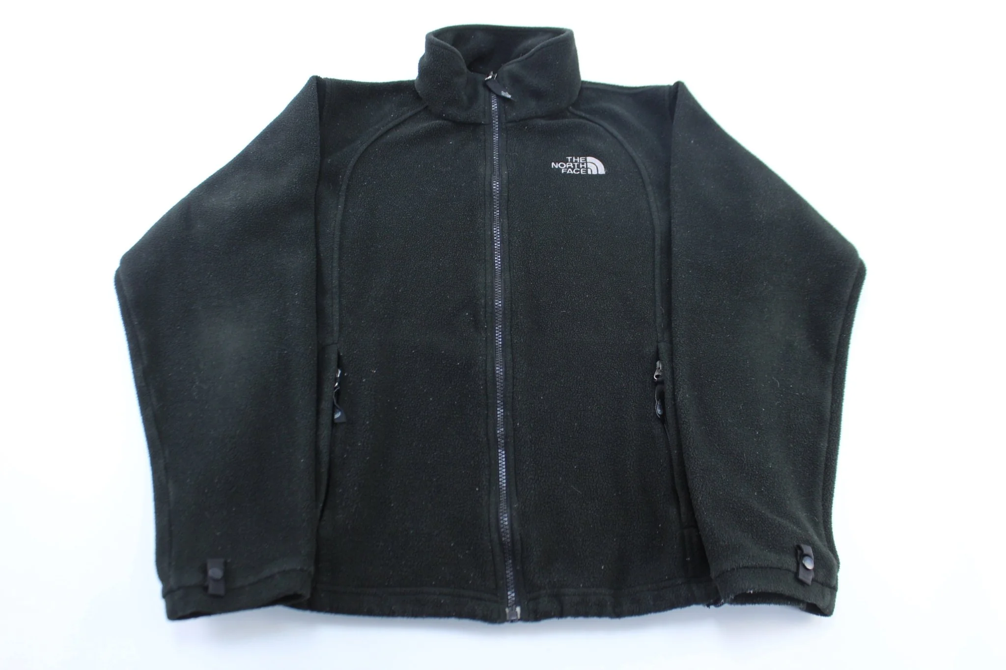 Women's The North Face Embroidered Logo Black Fleece Jacket