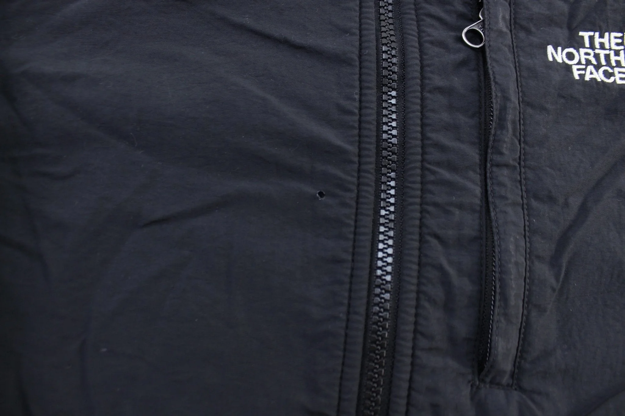 Women's The North Face Embroidered Logo Black Fleece Jacket - Image 3
