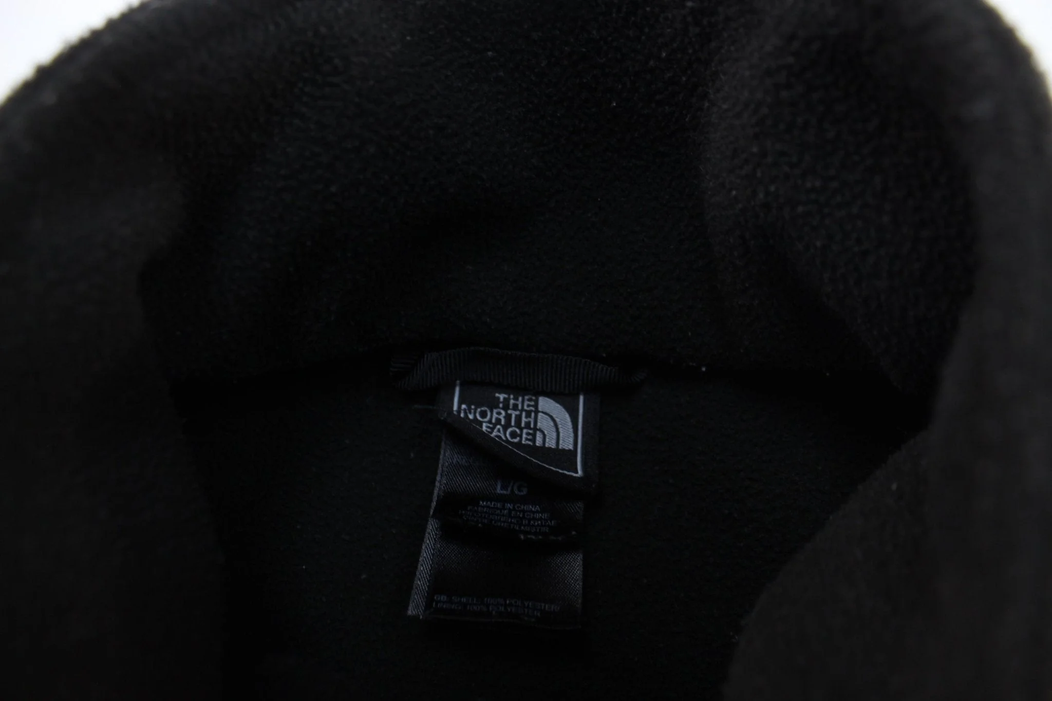 Women's The North Face Embroidered Logo Black Fleece Zip Up Jacket - Image 3