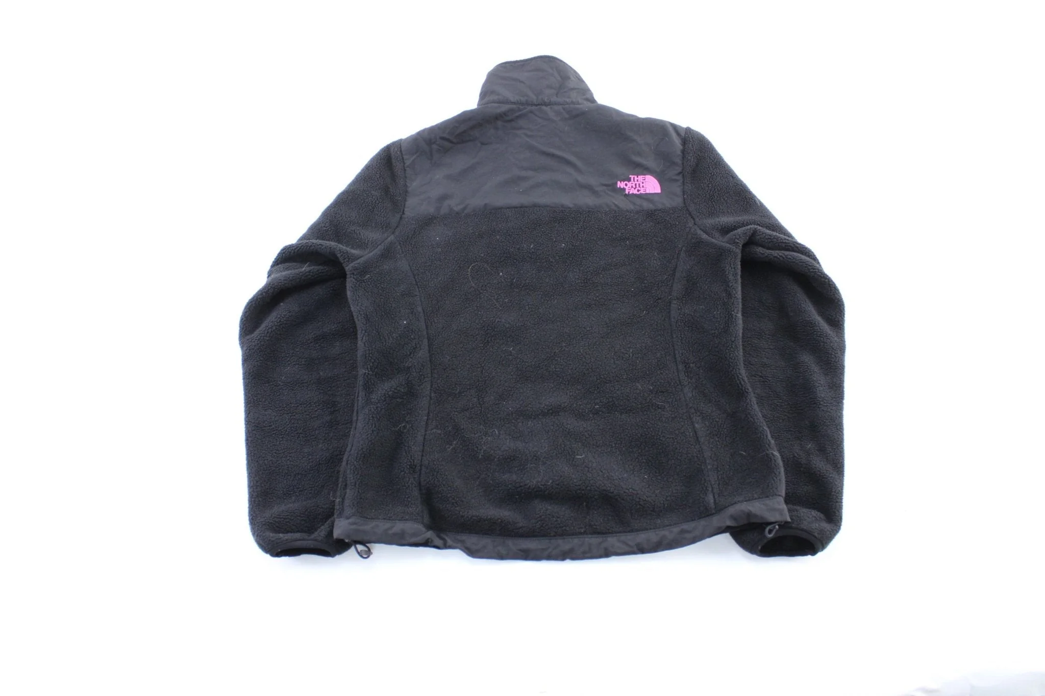 Women's The North Face Embroidered Logo Black & Pink Zip Up Jacket - Image 2