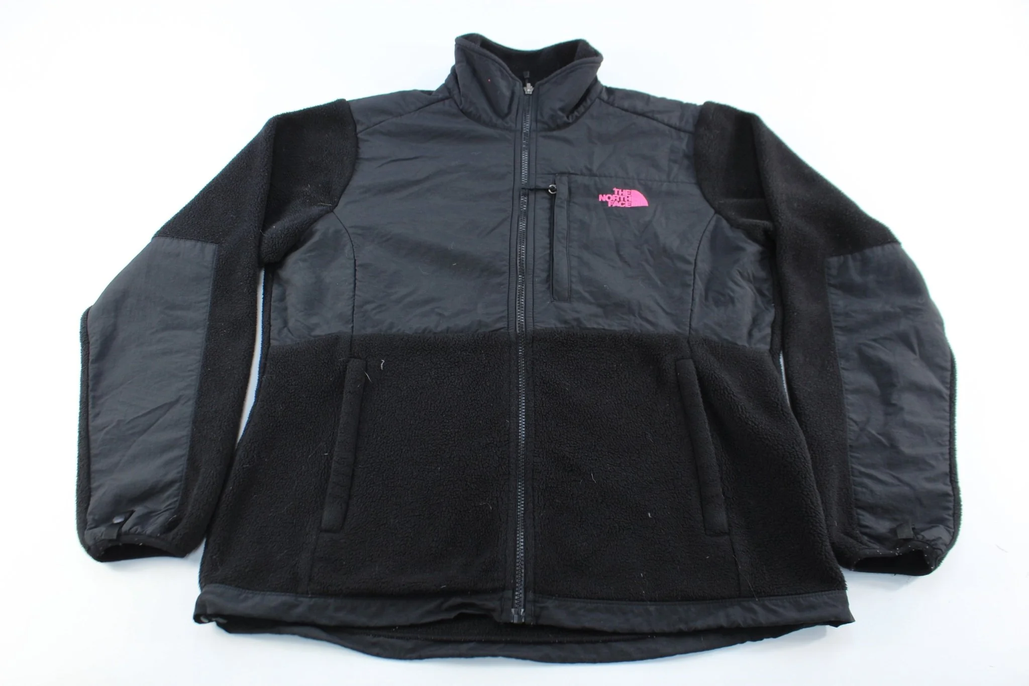 Women's The North Face Embroidered Logo Black Zip Up Jacket