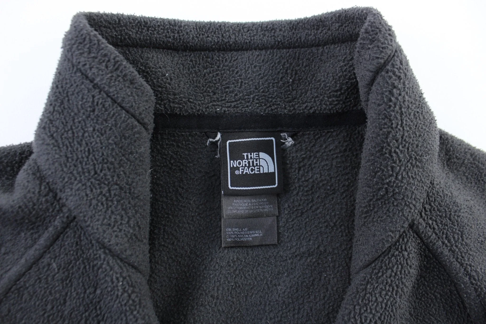 Women's The North Face Embroidered Logo Black Zip Up Jacket - Image 3