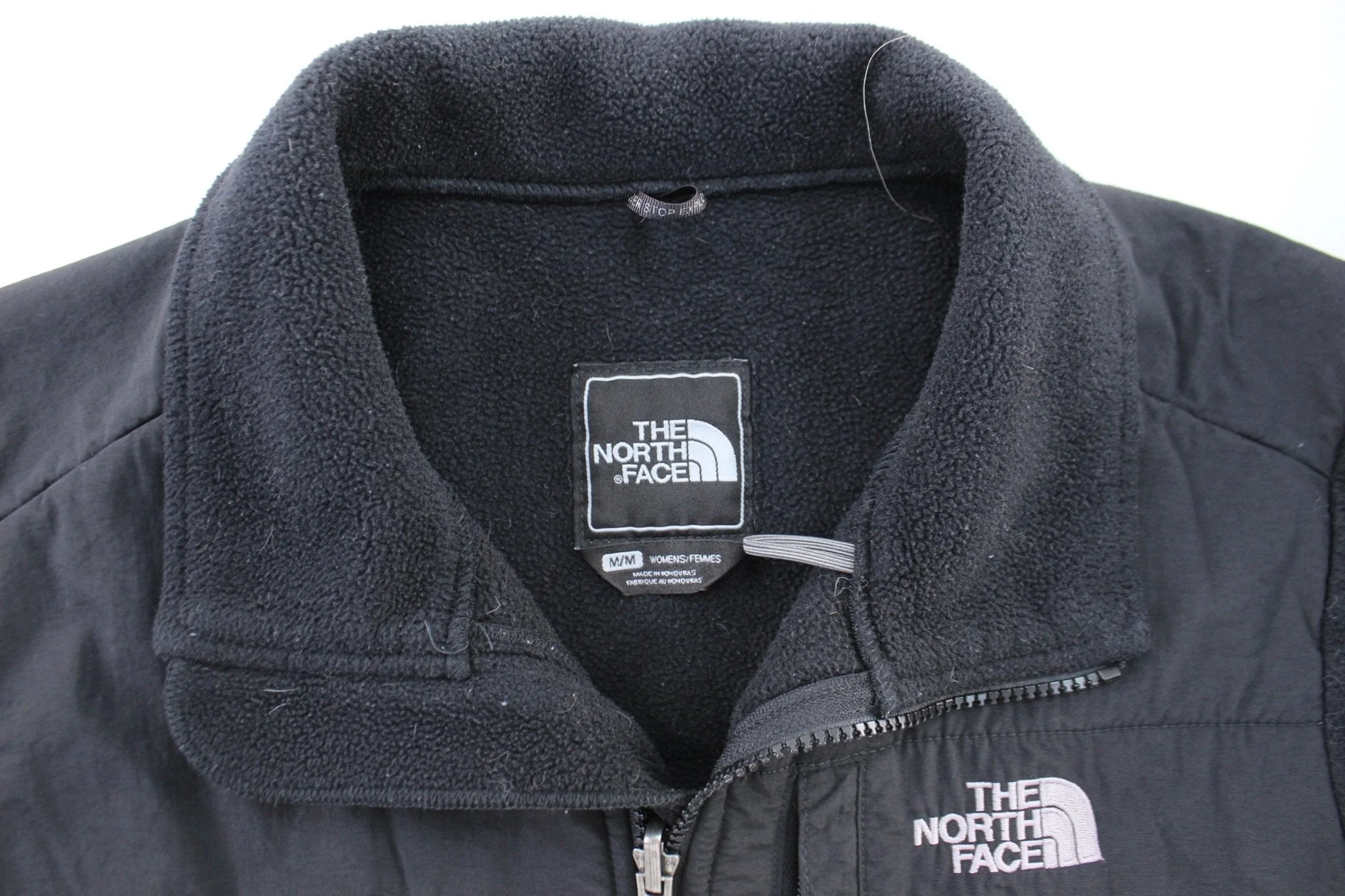 Women's The North Face Embroidered Logo Black Zip Up Jacket - Image 3