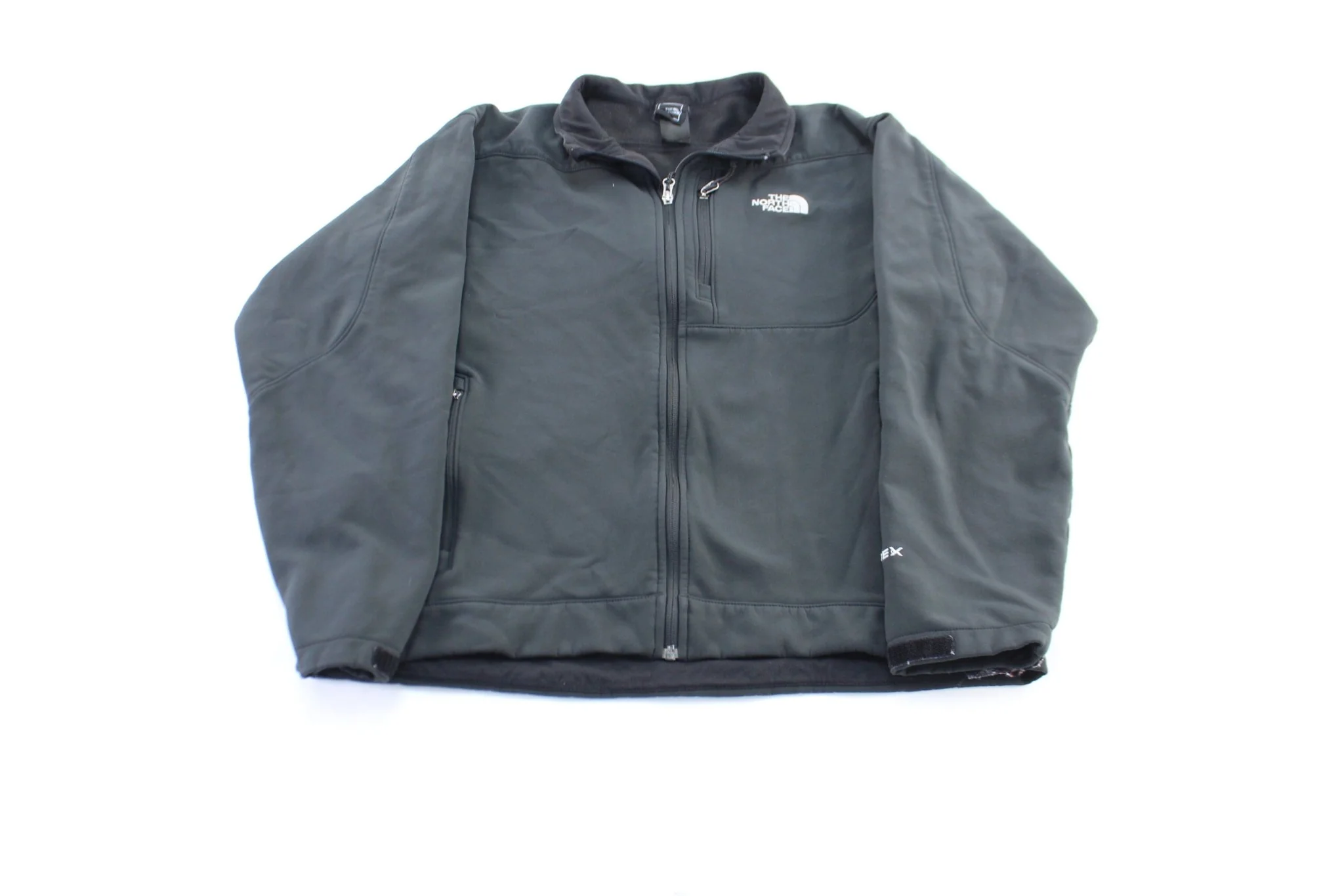 Women's The North Face Embroidered Logo Black Zip Up Jacket
