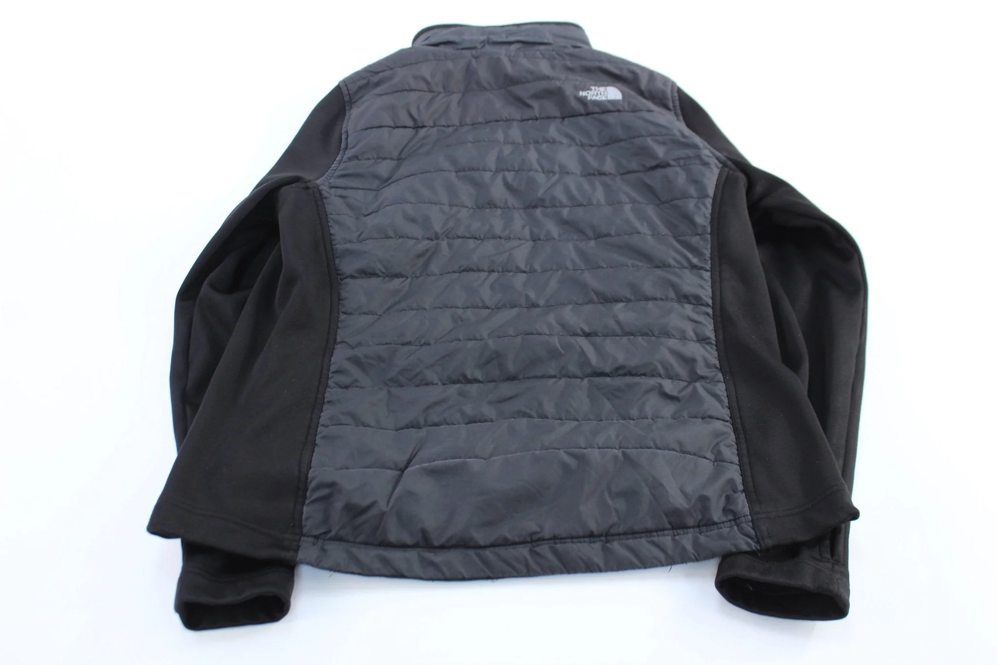 Women's The North Face Embroidered Logo Black Zip Up Jacket - Image 2
