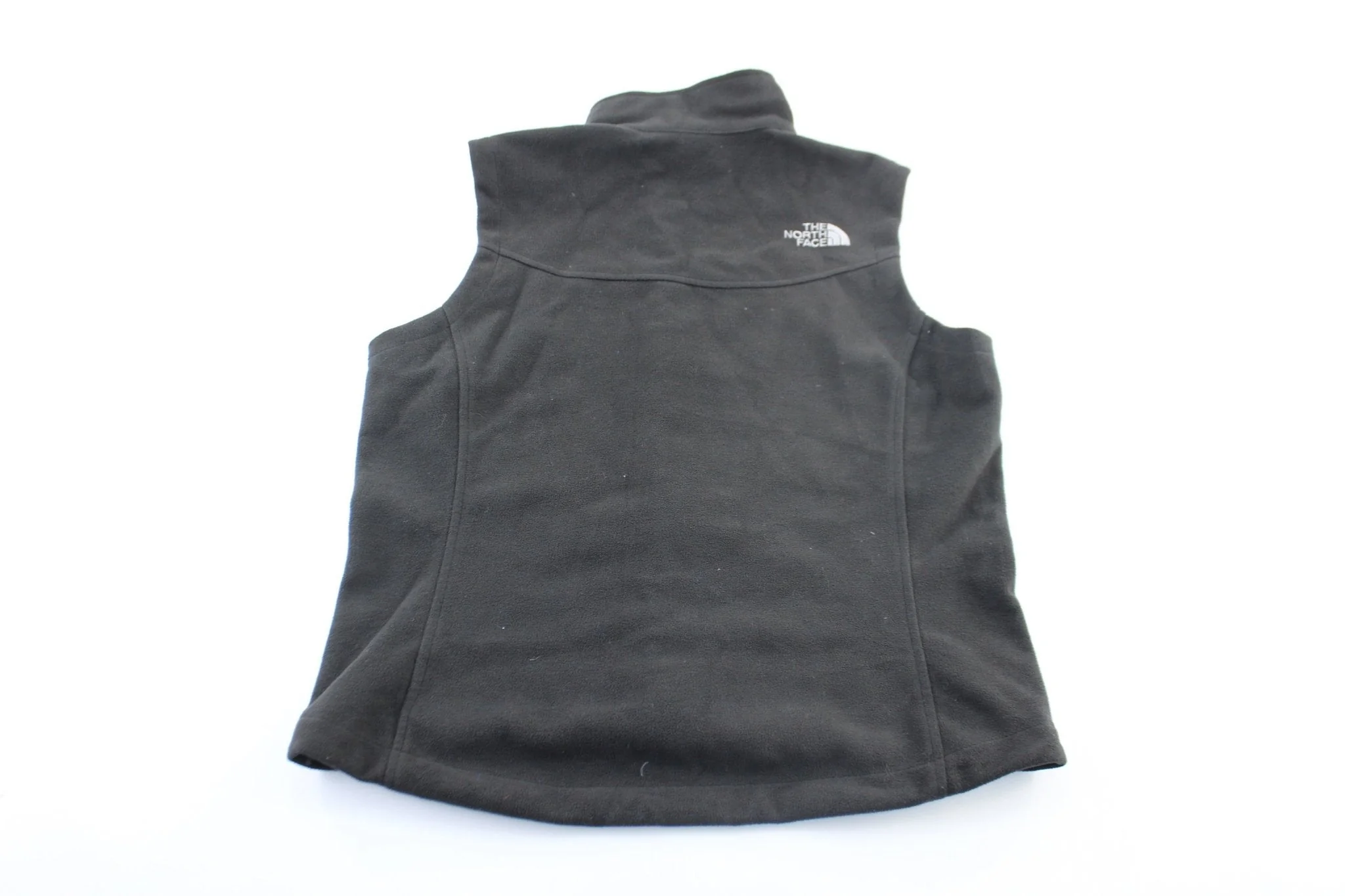 Women's The North Face Embroidered Logo Black Zip Up Vest - Image 2